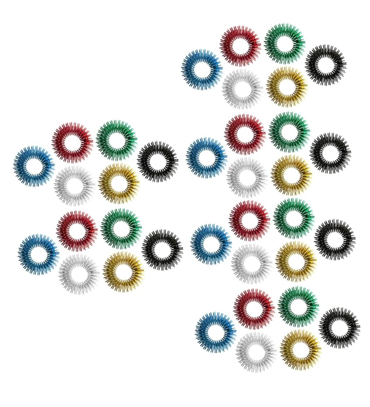 Beaupretty 36-Piece Acupressure Rings Set - Childrens Stress Relief Toys & Finger Massage Devices for Fun & Decompression - Buy Online on GoSupps.com