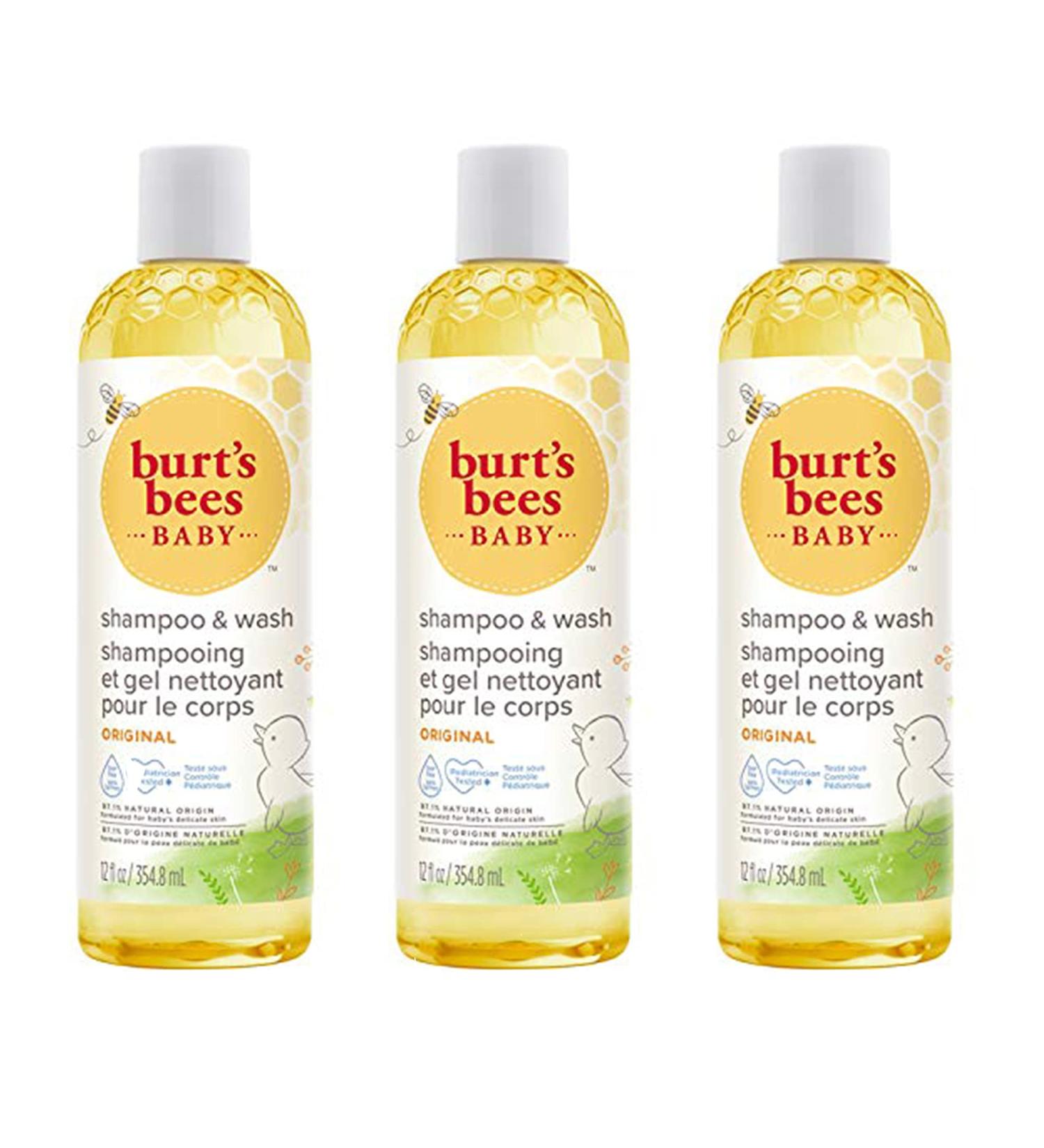 Burt's Bees Baby Original Shampoo and Body Wash 236.5ml - Pack of 3 709.5 Milliliters Value Pack Original 354.8 ml (Pack of 3) - Buy Online on GoSupps.com