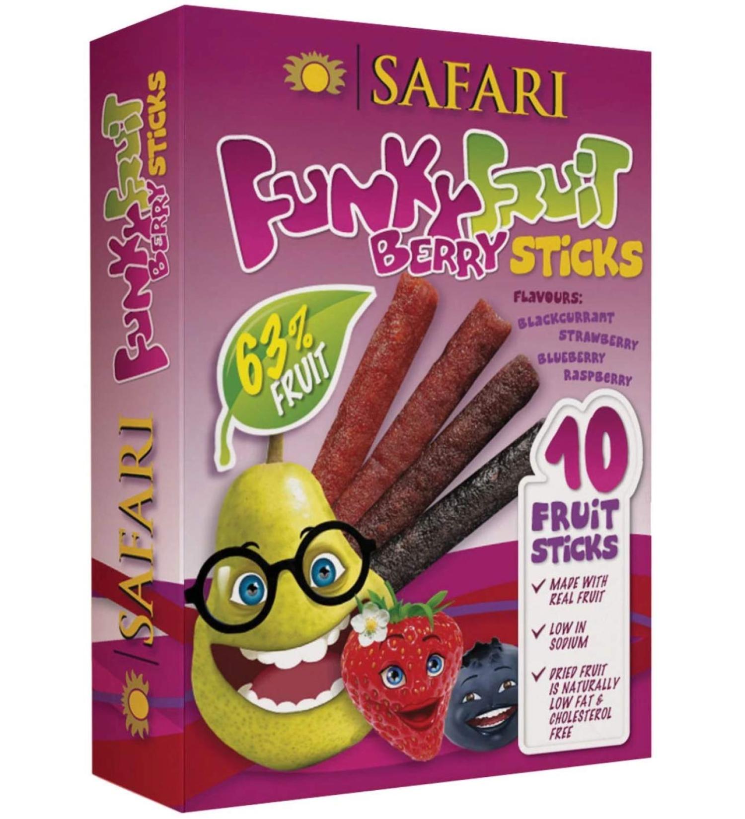 Safari Funky Fruit Stix - 10. South African dried fruit sticks
