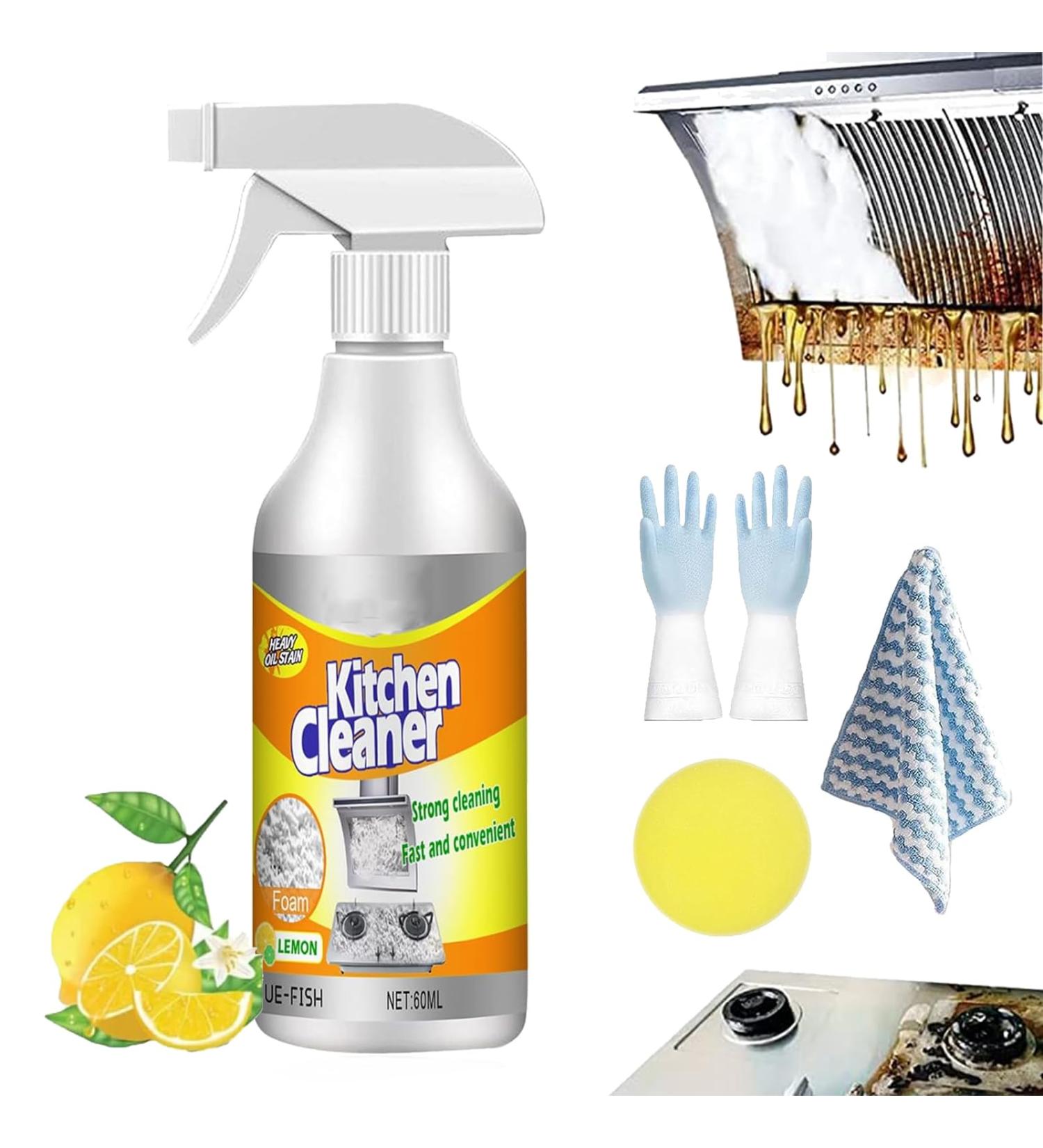 Lqlq Clean Kitchen Oil Stains Lqlq Kitchen Cleaner Lqlq Clean Up Kitchen Oil Stains Kitchen Bubble Cleaner Spray 60ml/2.03oz Pot Cleaner for Bottom of Pans (1pcs) - Buy Online on GoSupps.com
