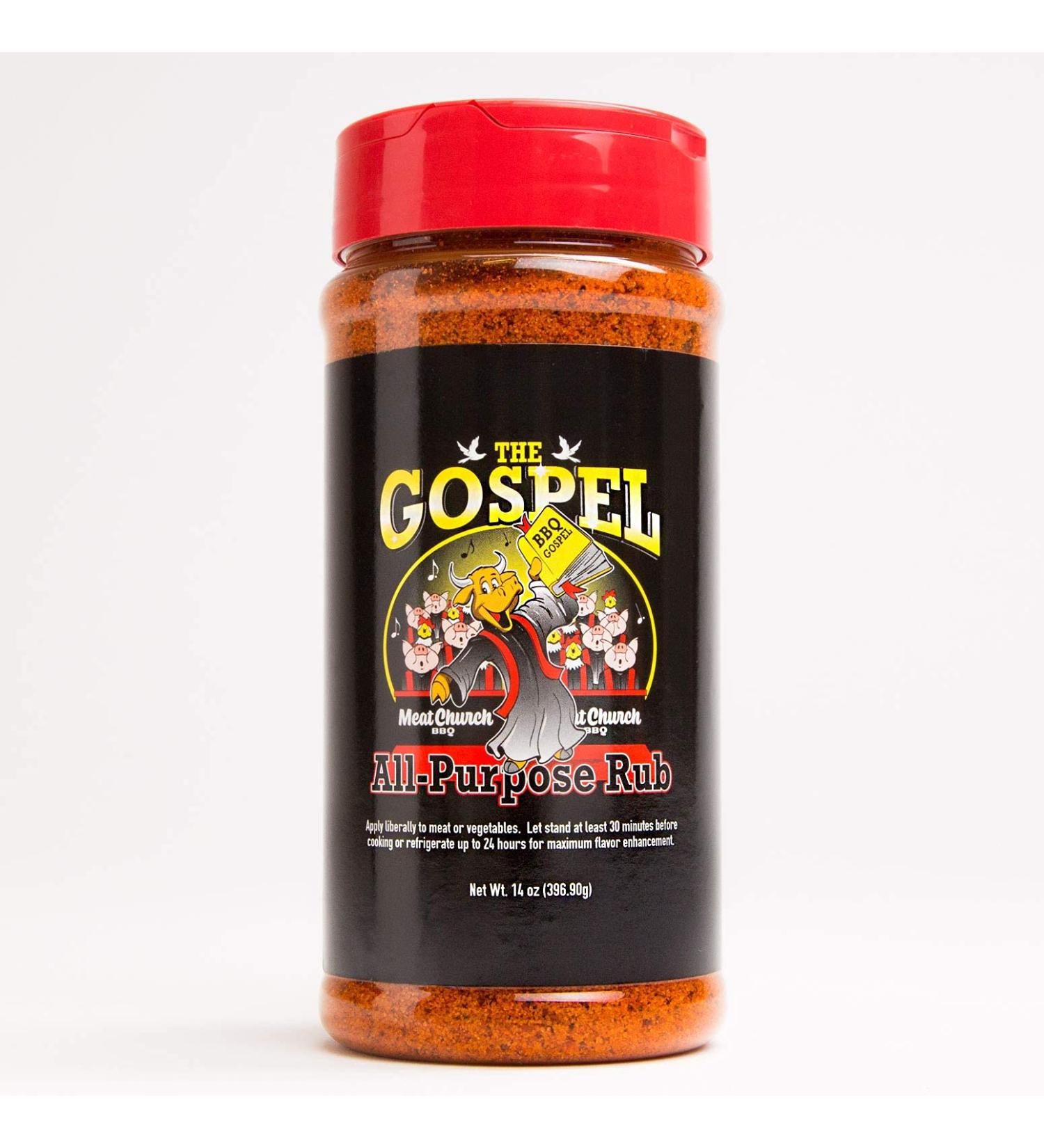 Meat Church The Gospel All-Purpose 14 oz. BBQ Rub - PACK OF 4 14 Ounce (Pack of 4)