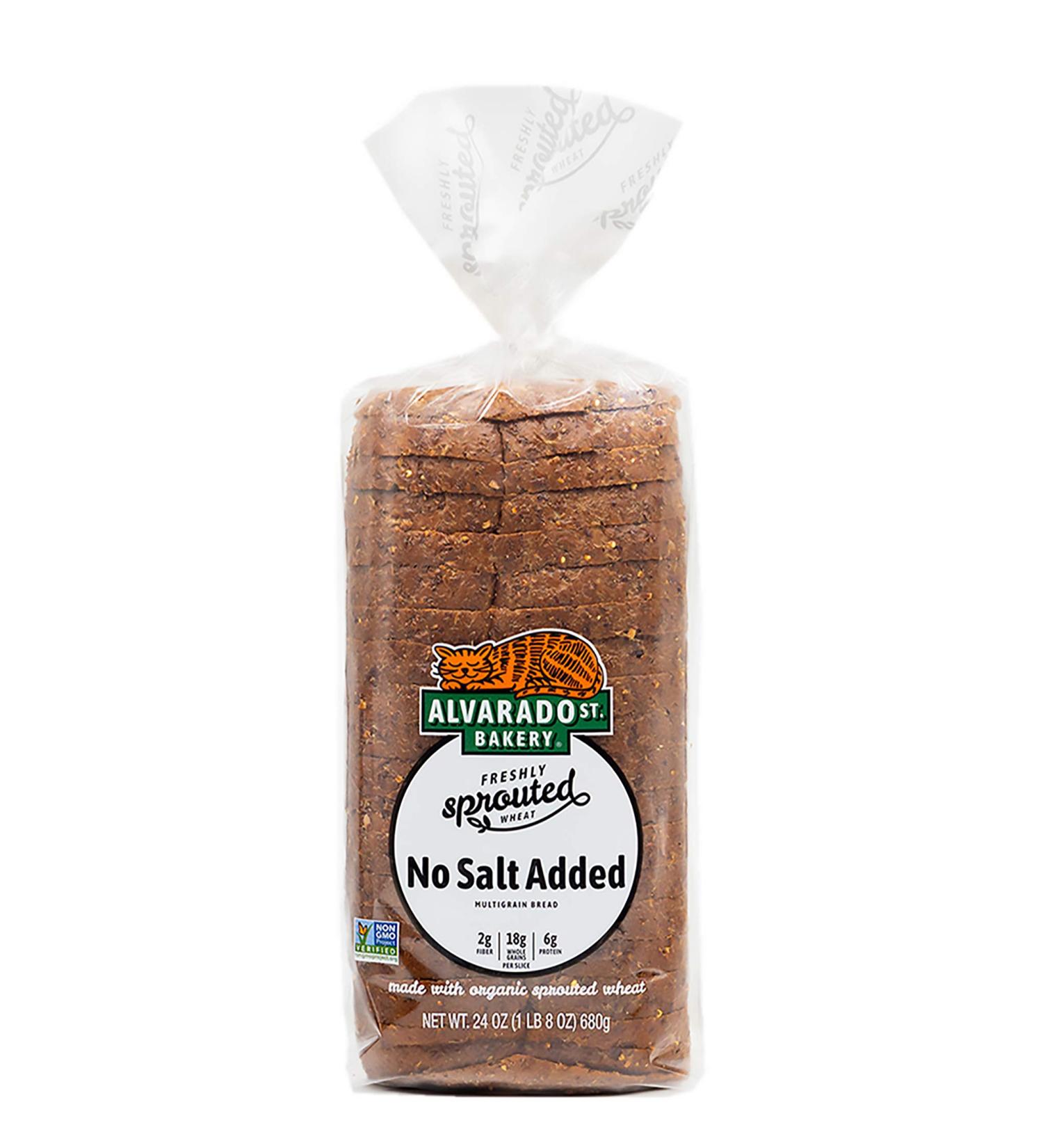 Alvarado Street Bakery Sprouted No Salt Added Bread - Multigrain Bread For Toast  Paninis and Sandwiches - Sliced Bread Made with Organic Sprouted Wheat - Vegan & No GMOs - 24 oz. (2 Pack) Low Sodium  No Salt Added 1.5 Pou - Buy Online on GoSupps.com