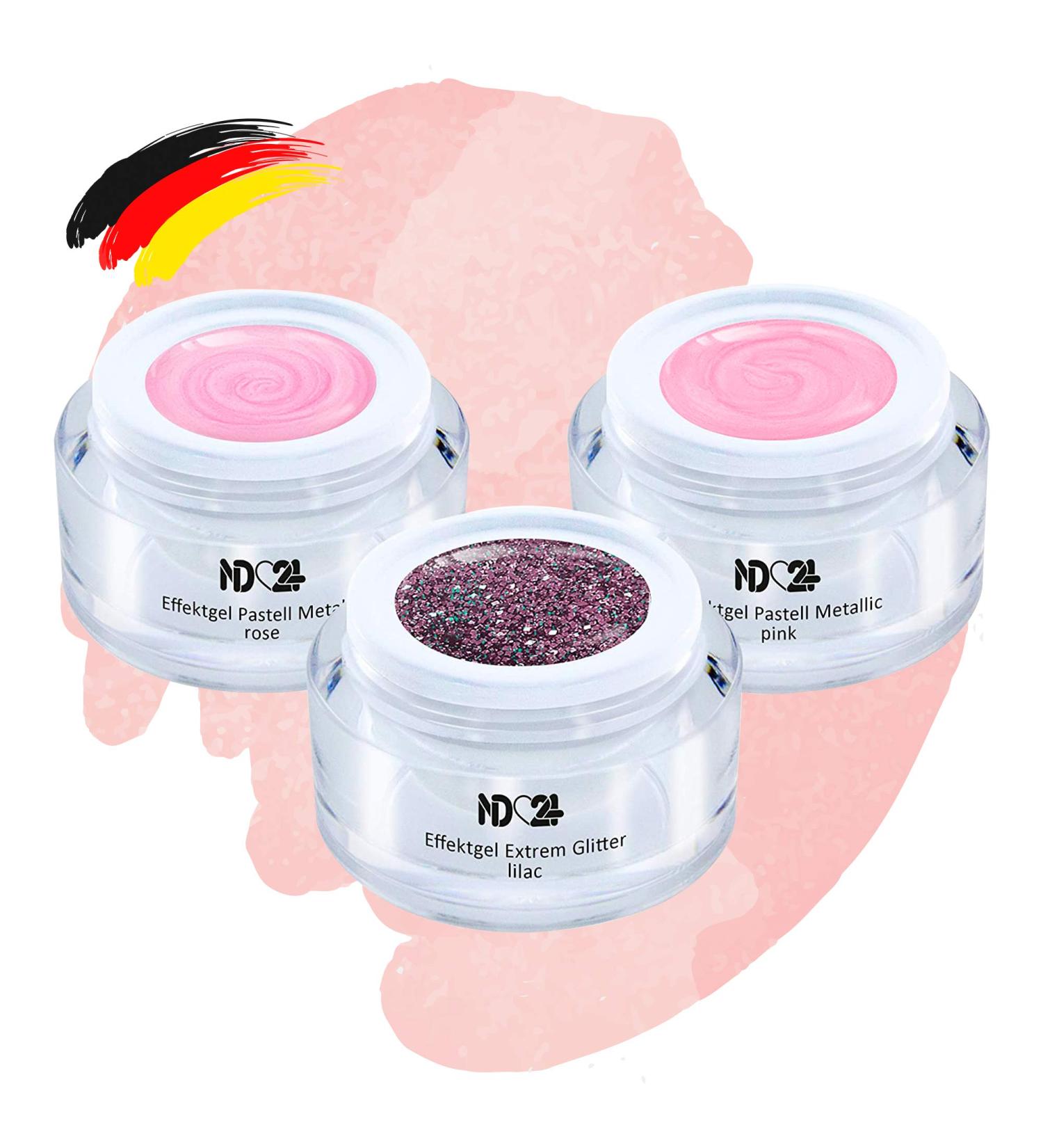 Mademoiselle Collection Set - UV LED Effect Nail Gel Blue (3 x 5ml) | Studio Quality | International Shipping Available - Buy Online on GoSupps.com