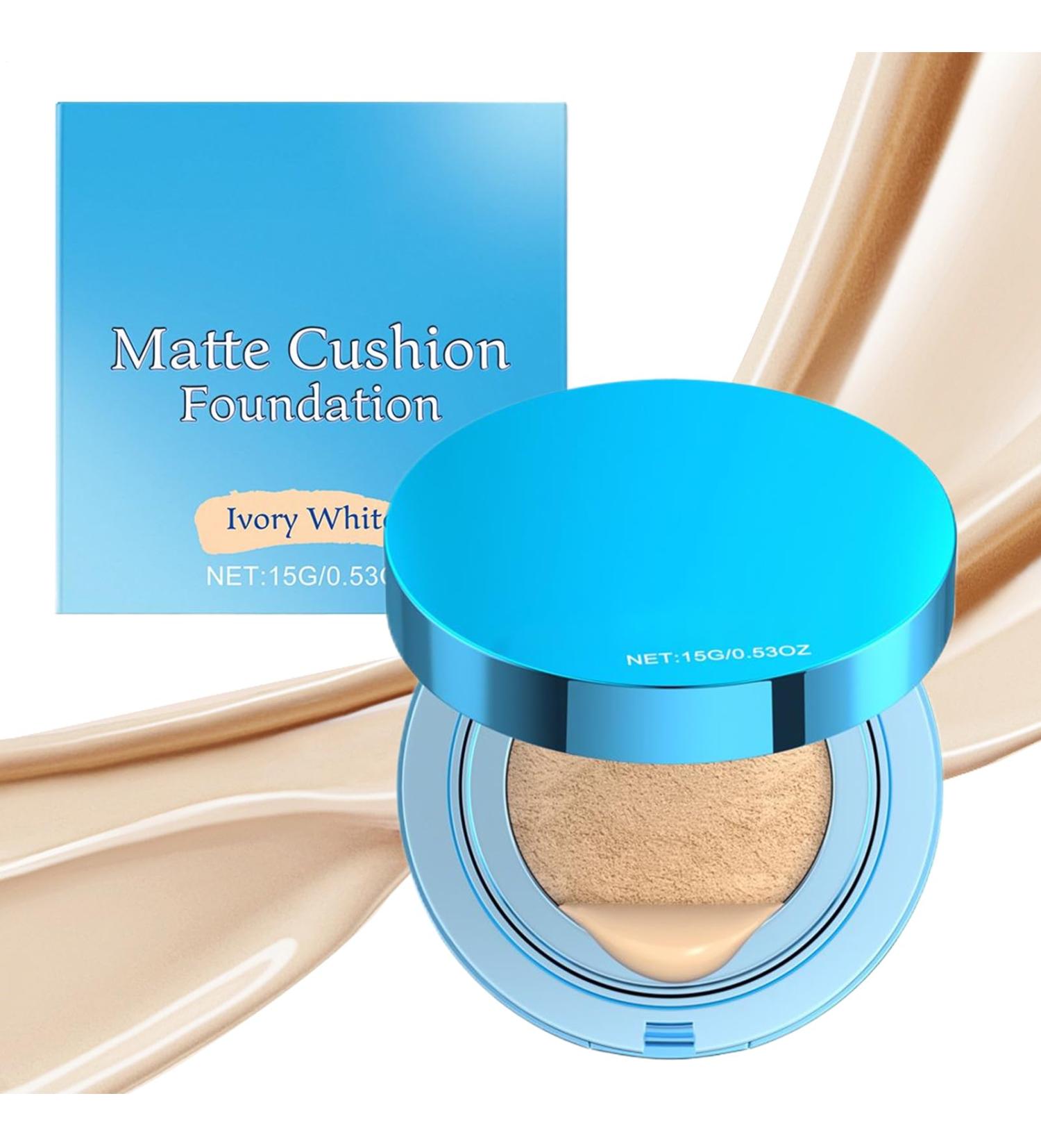 Cushion Foundation Matte Anti-Perspirant Cushion Concealer for Women - Brightening Camouflage Cream for School Travel Parties Business Trips Camping - Buy Online on GoSupps.com