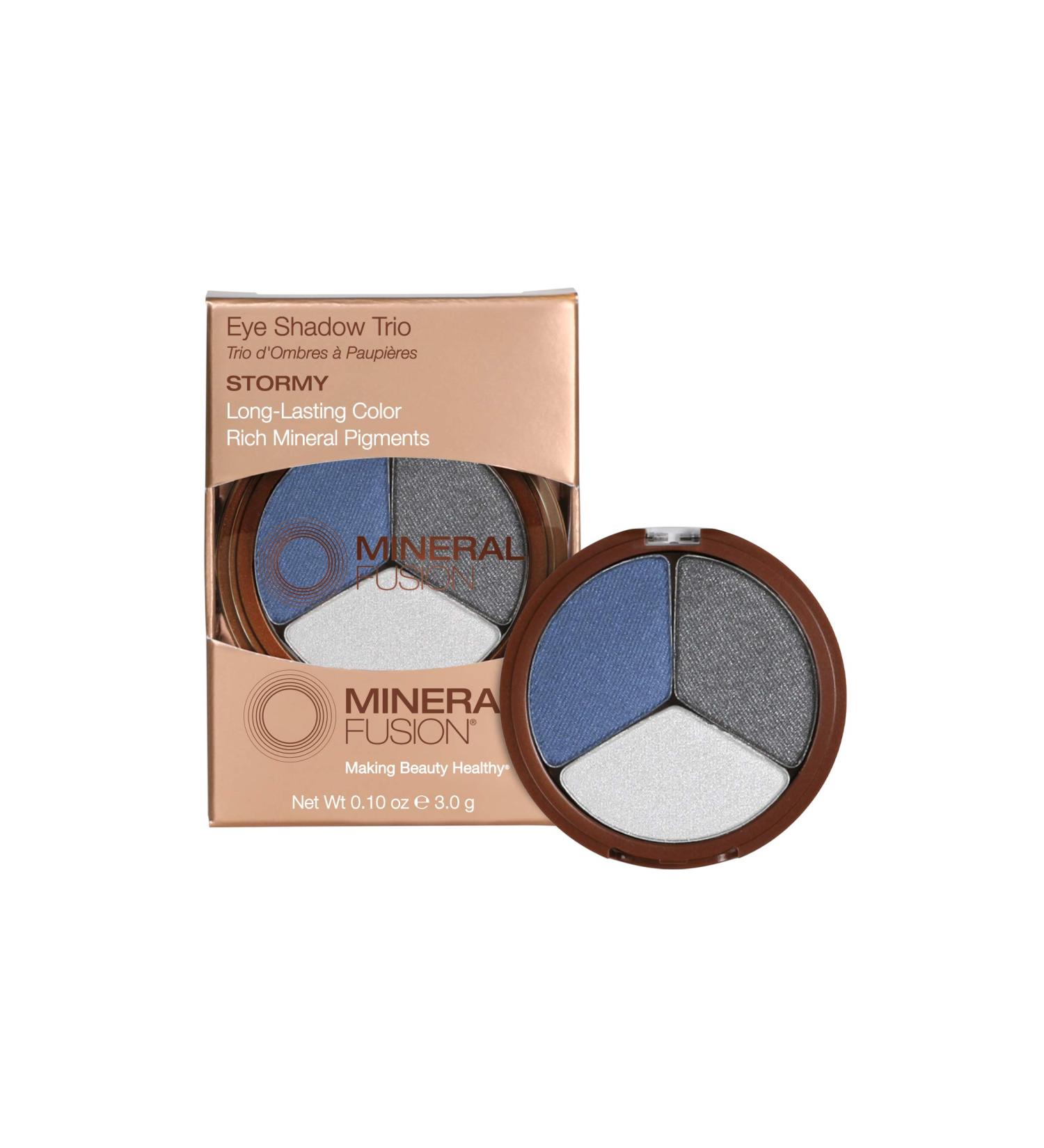 Buy Mineral Fusion Eye Shadow Trio - Stormy 0.1 Ounce | Natural Makeup - Buy Online on GoSupps.com
