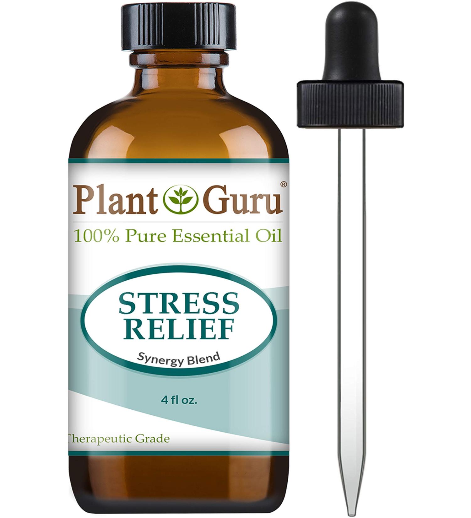 Stress Relief Blend Essential Oil 4 oz - 100% Pure Undiluted Therapeutic Grade | Shop Internationally - Buy Online on GoSupps.com