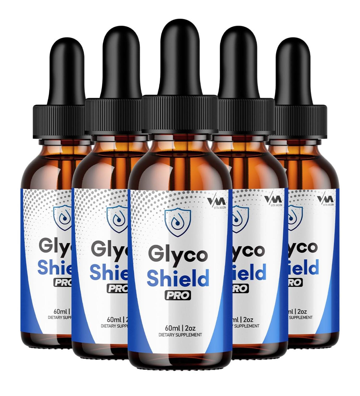 (5 Pack) Glyco Shield Pro Drops Healthy Vitamin Support Supplement - Advanced Formula GlycoShieldPro 24 Hour Liquid GlycoShield Pro Drops Energy and Extra Strength Reviews 5 Month Supply - Buy Online on GoSupps.com