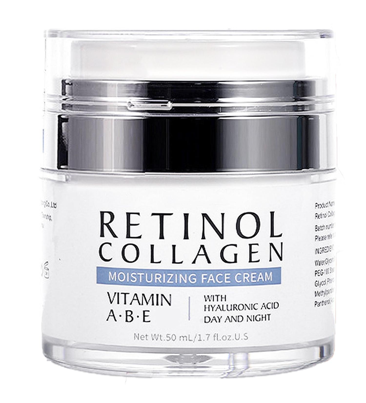 Retinol Moisturizer With Collagen & Hyaluronic Acid Collagen Face Cream for Tightening and Firming Anti Wrinkle Face Cream for Women and Men for Fine Lines and Dryness - All Skin Types 1.7 Fl Oz - Buy Online on GoSupps.com