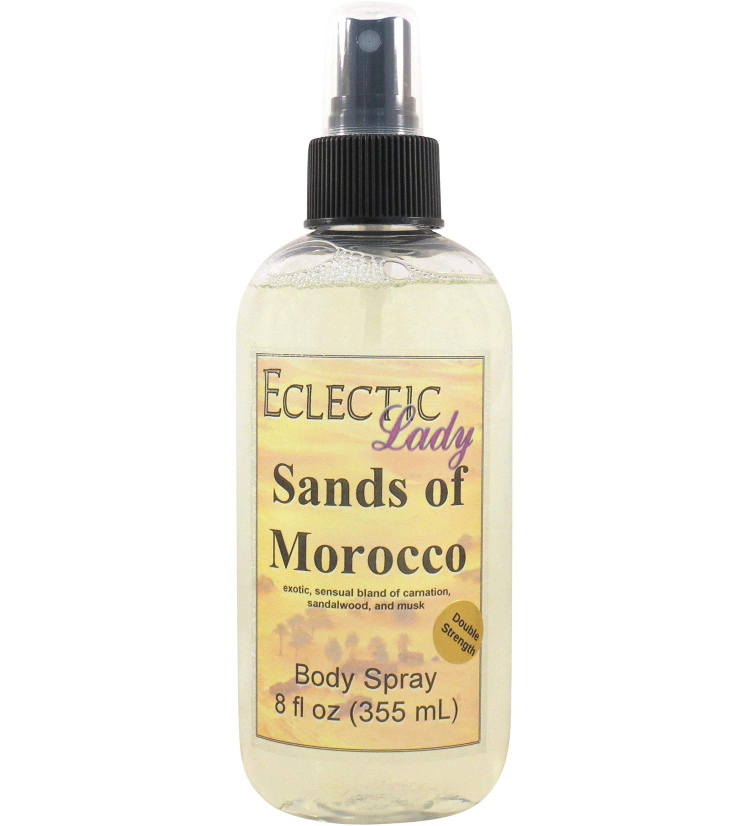 Sands Of Morocco Body Spray (Double Strength) 8 ounces Body Mist for Women with Clean Light & Gentle Fragrance Long Lasting Perfume with Comforting Scent for Men & Women Cologne with Soft Subtle 8 Fluid Ounces (Double Strength) - Buy Online on GoSupps.com