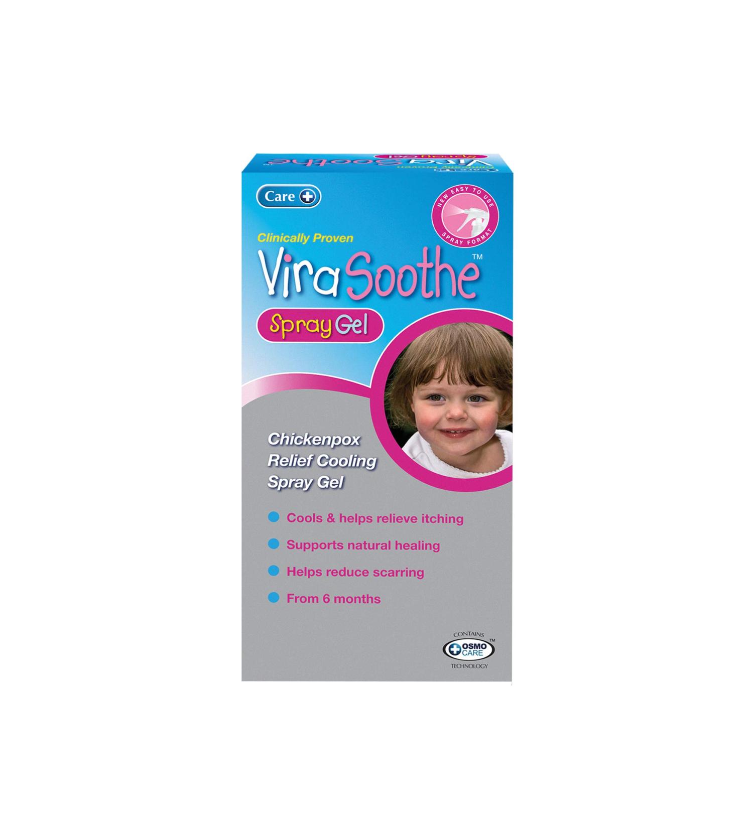 Care ViraSoothe Chickenpox Relief Cooling Spray Gel 60ml - Soothing Skin Relief (Pack of 1) - Buy Online on GoSupps.com