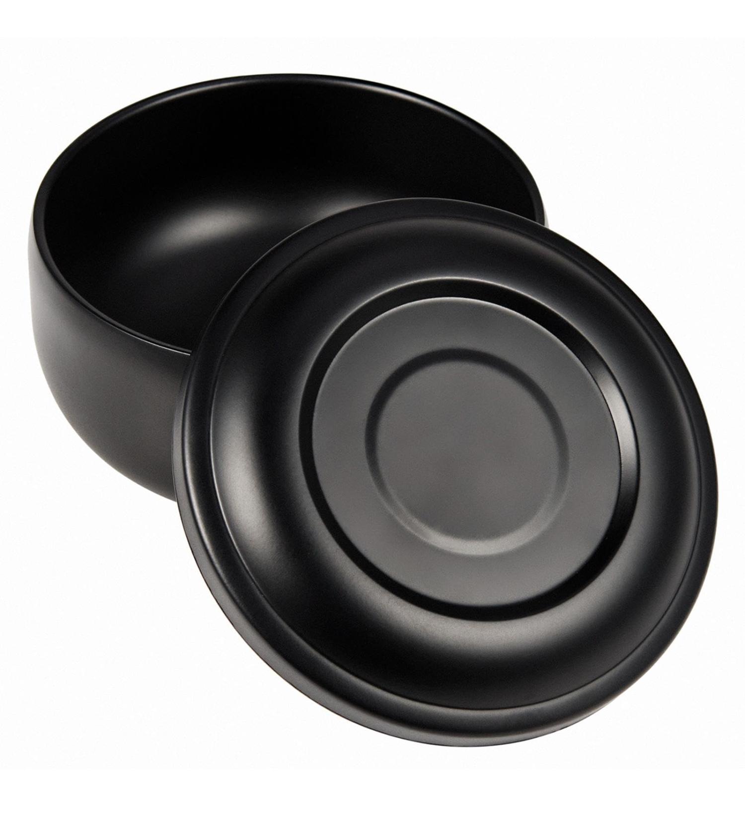 Sharplace Stainless Steel Shaving Bowl with Lid - Luxury Razor Cup Container for Men - Yellow Soap Cream Mixing Bowl - Buy Online on GoSupps.com