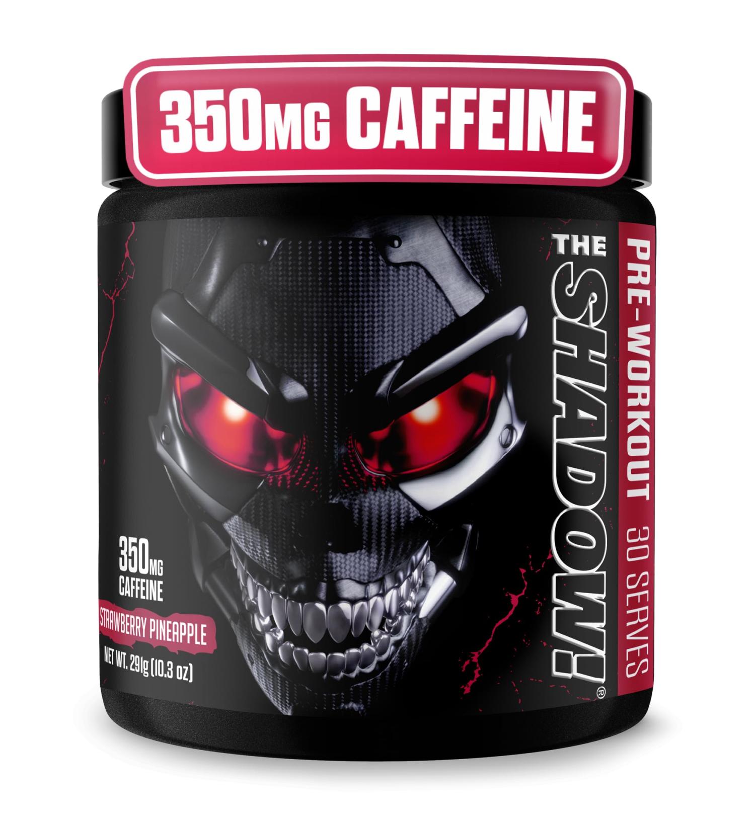 JNX SPORTS The Shadow! High Stim Preworkout | 350mg of Caffeine | Strawberry Pineapple 30 Servings | Electric Energy Mental Focus & Superhuman Strength for Men & Women Strawberry Pineapple 9.5 Ounce (Pack of 1) - Buy Online on GoSupps.com