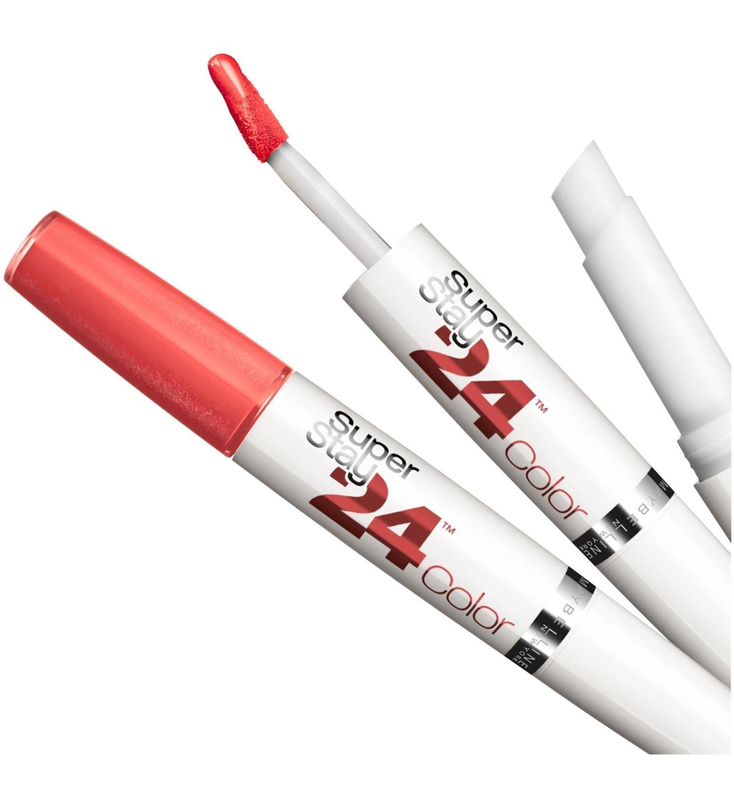 Myb Iridescent 41 Coral L Size 1 Kit Maybelline Superstay 24hr Iridescent 41 Committed Coral Lipcolor 1 Kit