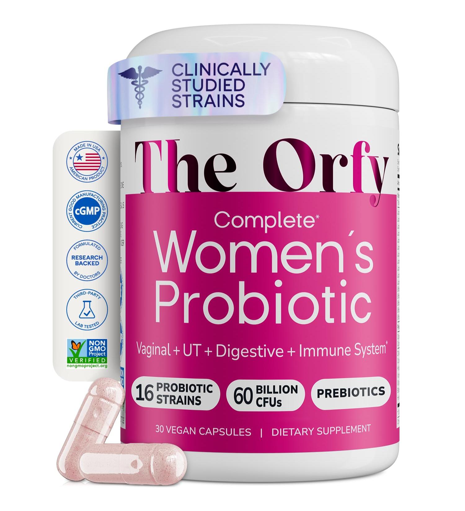 Complete Probiotics for Women - Vaginal UT Digestive & Immune Health - 60 Billion CFU 16 Probiotic Strains Prebiotics and Probiotics with Holy Basil - Once Daily 30 Count 30 Count (Pack of 1) - Buy Online on GoSupps.com