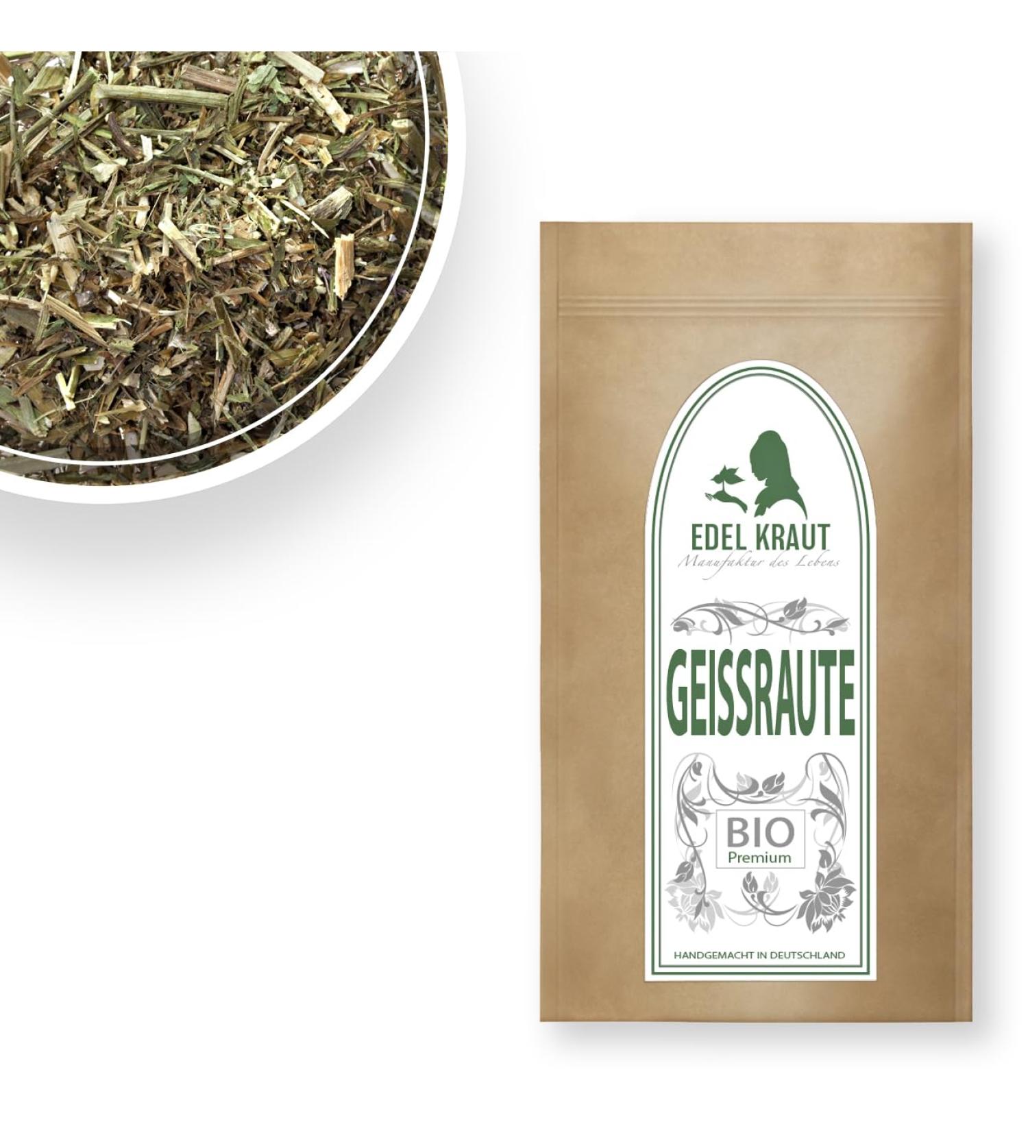 EDEL KRAUT | 100% Organic Goats Rue Tea - Premium Herb Cut Additive-Free - 100g Organic Goats Rue Herbal Tea for Natural Wellness - Buy Online on GoSupps.com