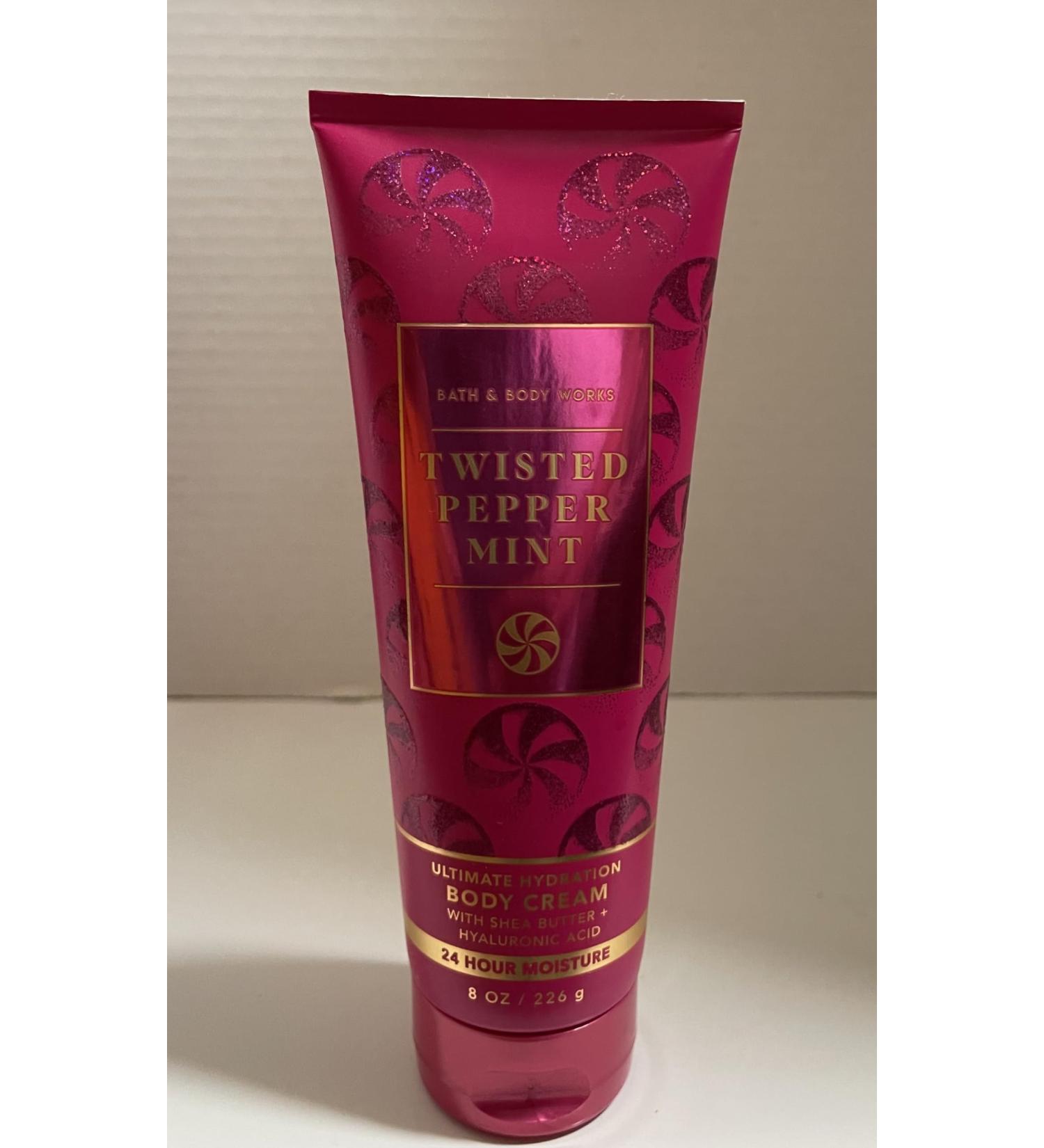 Twisted Peppermint Body Cream - Ultimate Hydration with Shea Butter & Hyaluronic Acid (8oz) | Shop Internationally - Buy Online on GoSupps.com