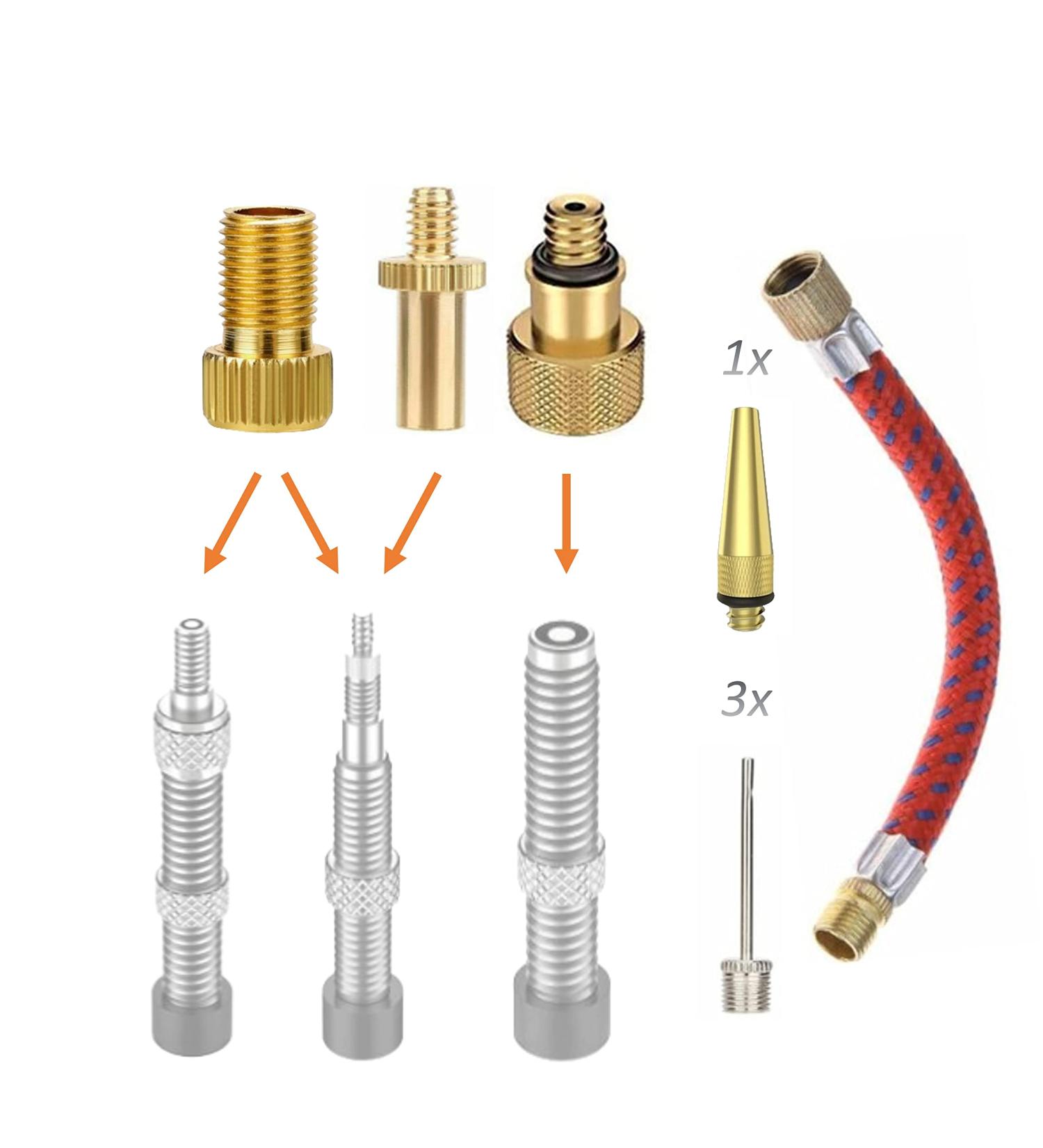 Buy Manovella 8x Valve Adapter for AV/DV SV/AV Ball Needle & More - Universal Compatibility for Air Mattresses | International Shipping - Buy Online on GoSupps.com