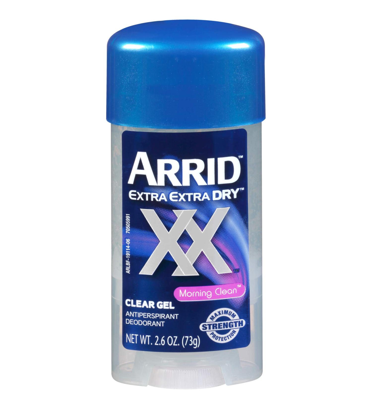 Arrid XX Extra Extra Dry Clear Gel Antiperspirant Deodorant Morning Clean 2.6 Oz - Pack of 6 - Buy Online on GoSupps.com
