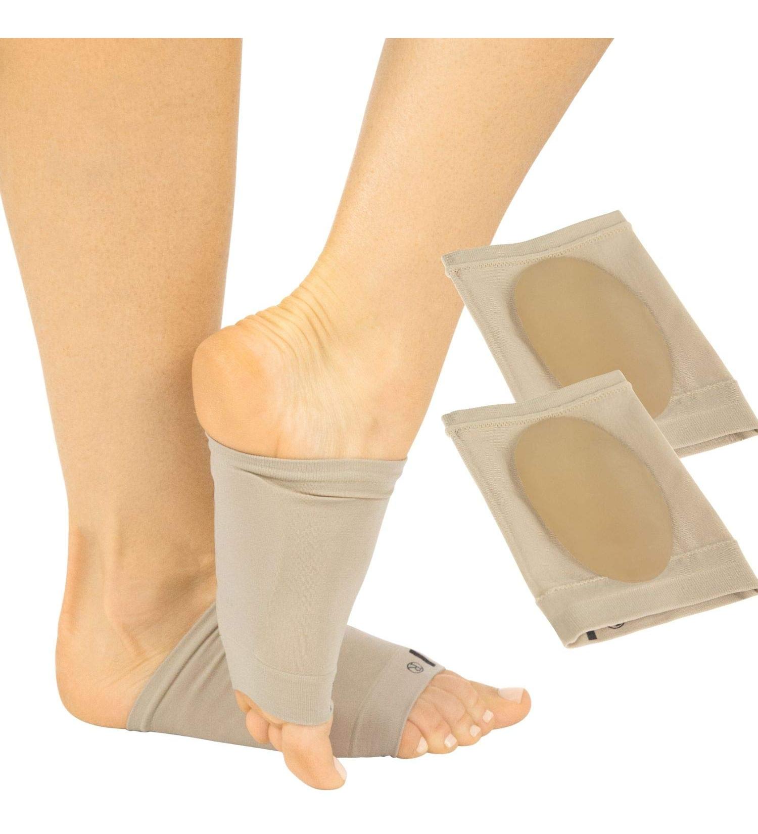 ViveSole Arch Support Sleeve - Gel Pad for Plantar Fasciitis & Flat Foot Pain Relief - 1 Pair - Buy Online on GoSupps.com