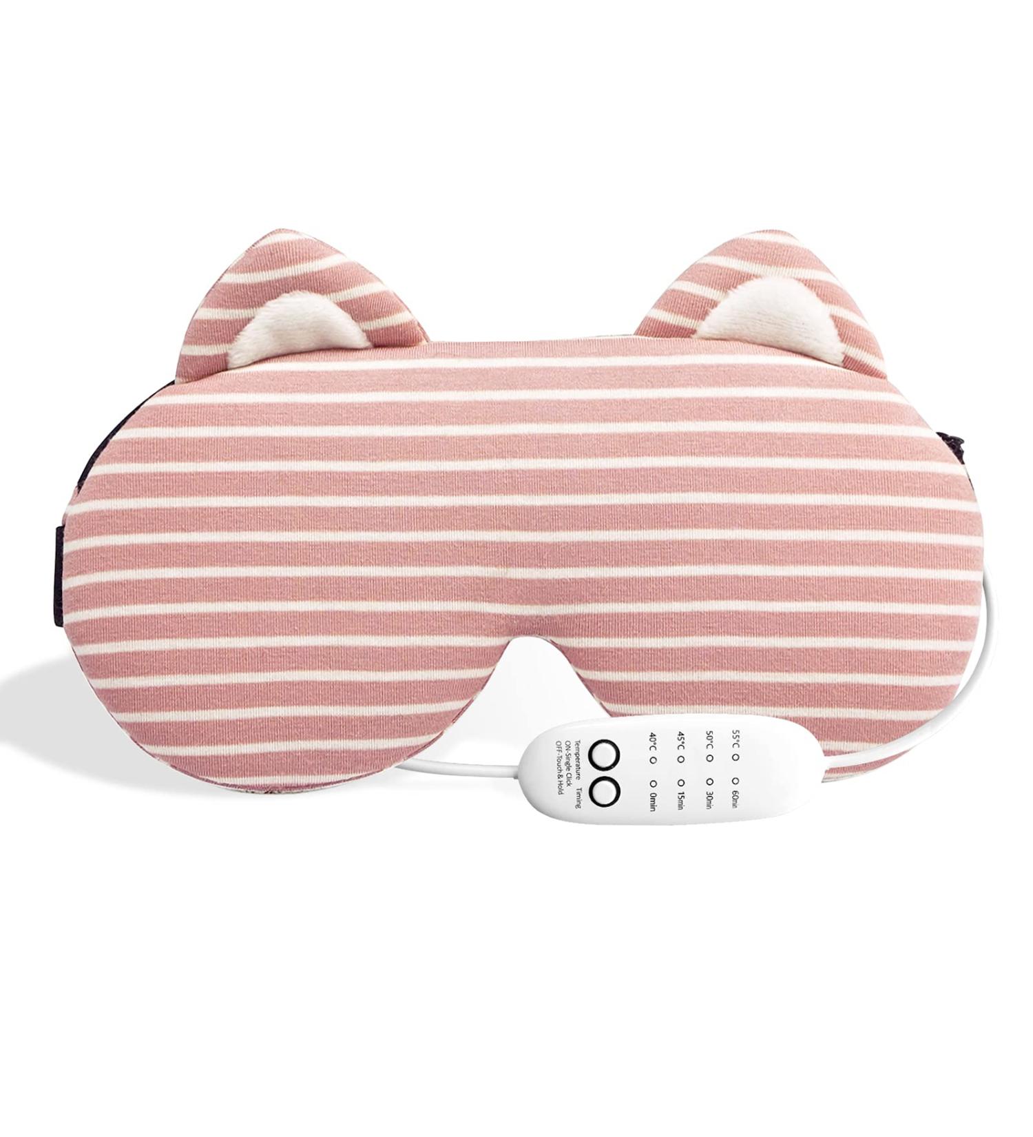 USB Heated Eye Mask for Sleeping and Dry Eyes - Time & Heat Control, Relieve Dry Eye Syndrome, Stye, Blepharitis - Great Sleep Aid - Buy Online on GoSupps.com