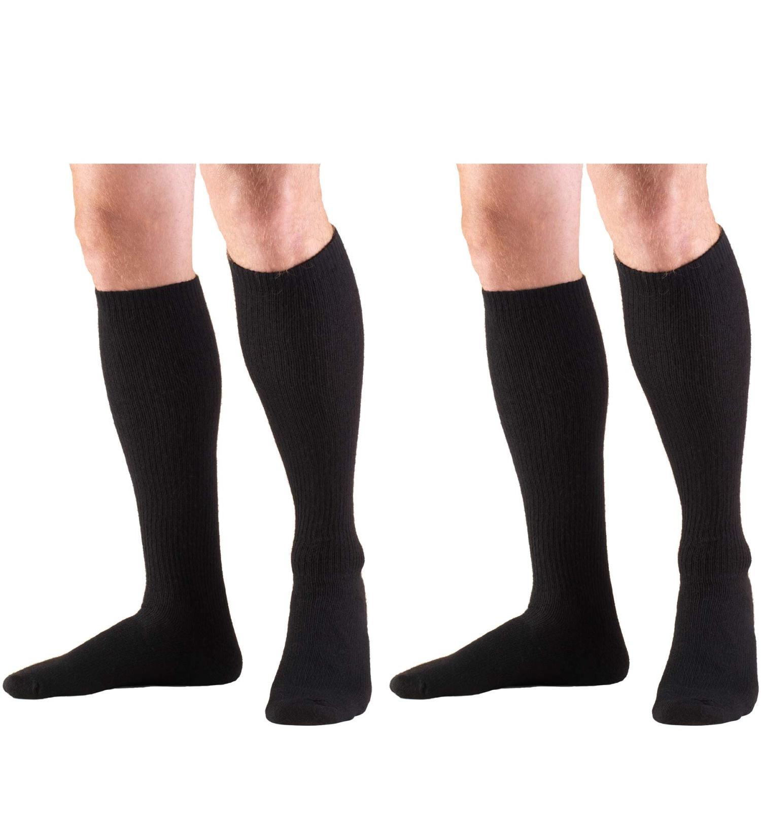 Truform Compression Socks 8-15 mmHg Knee High X-Large - Pack of 2 (Black) - Buy Online on GoSupps.com