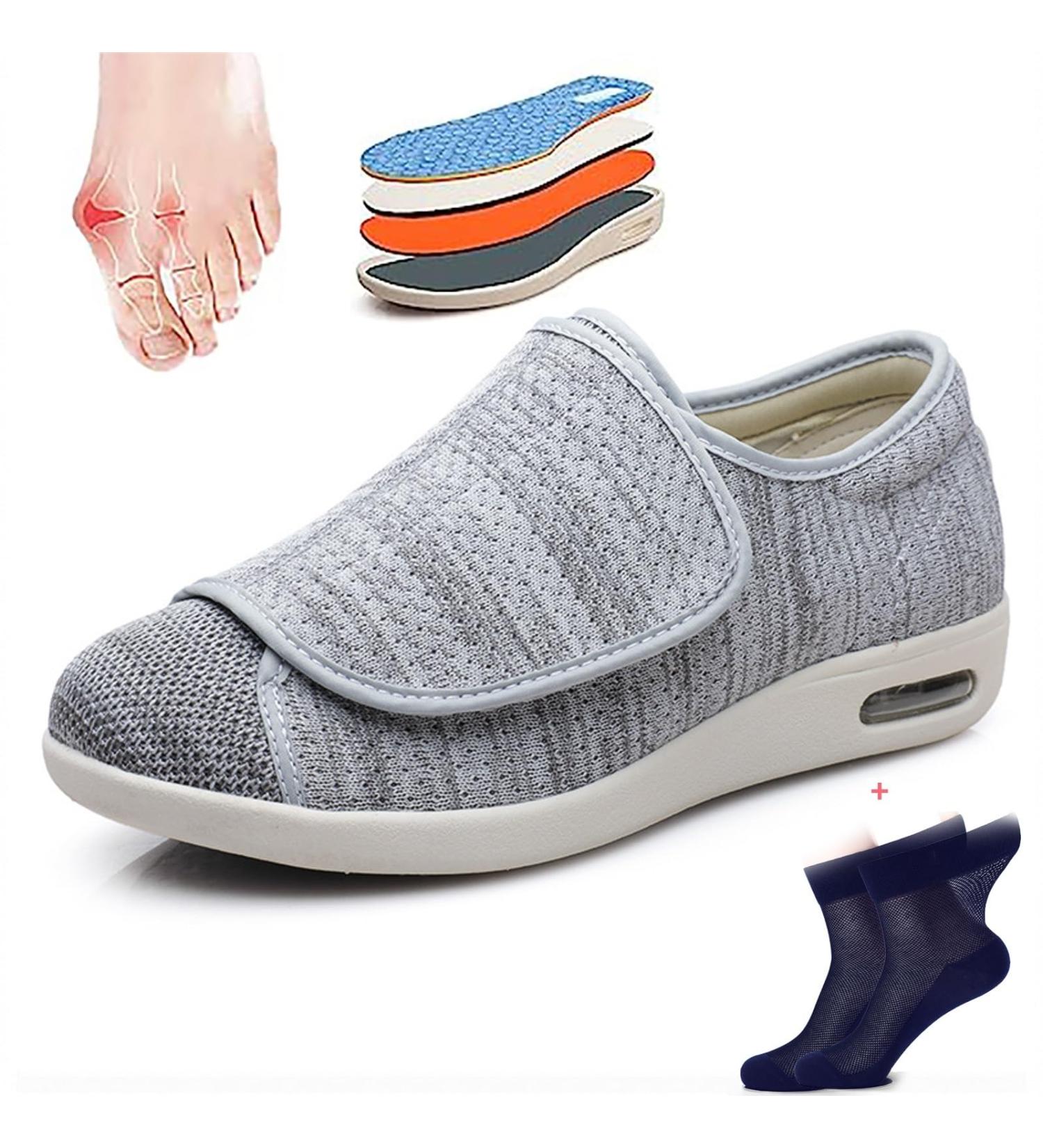 Diabetic Shoes for Men with Swollen Feet Orthopedic Shoes Diabetic Shoes for Women Extra Wide Fit Air Cushion Casual Slip-On Orthopedic Arch Support Knit Casual Elderly Safety Walking Shoes 9.5 UK A - Buy Online on GoSupps.com