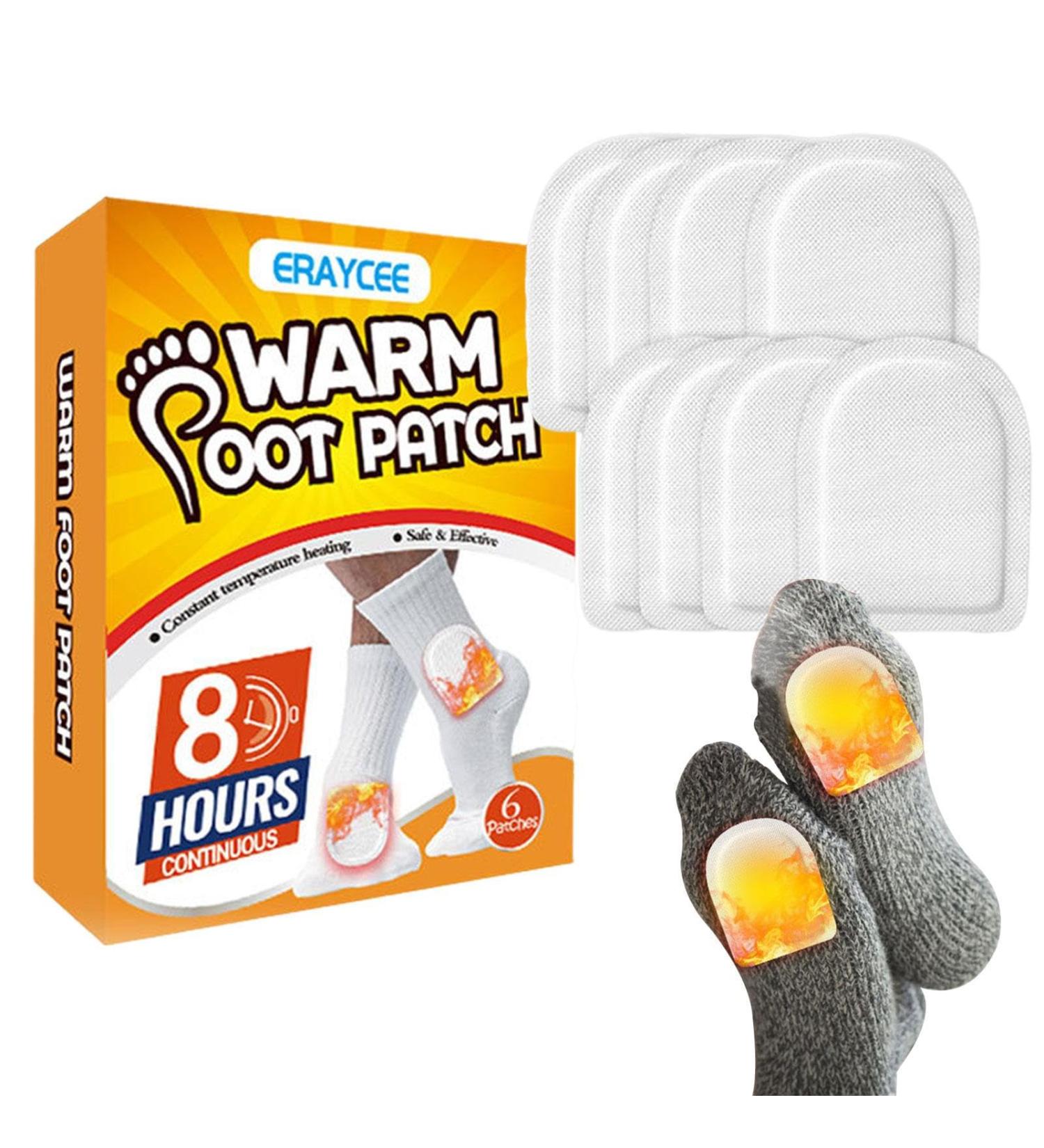 Jextou Heating Paving for Feet - 6 Self-Adhesive Foot Warmers for Skiing Hiking & Outdoor Activities - Safe Winter Heating Solution - Buy Online on GoSupps.com