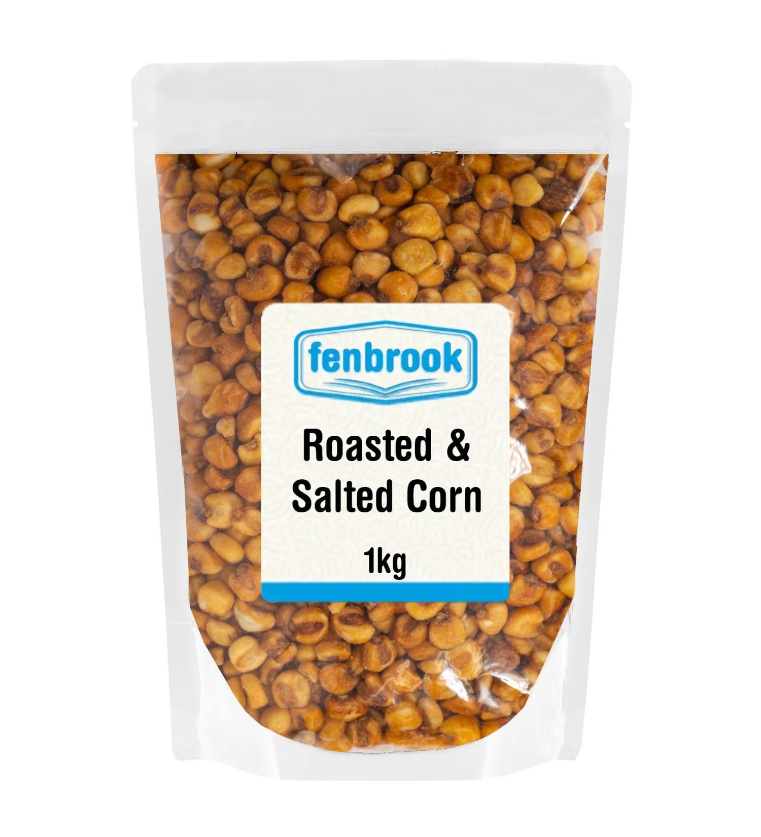 Roasted & Salted Corn 1kg by Fenbrook - No Artificial Colours & Flavours NON-GMO