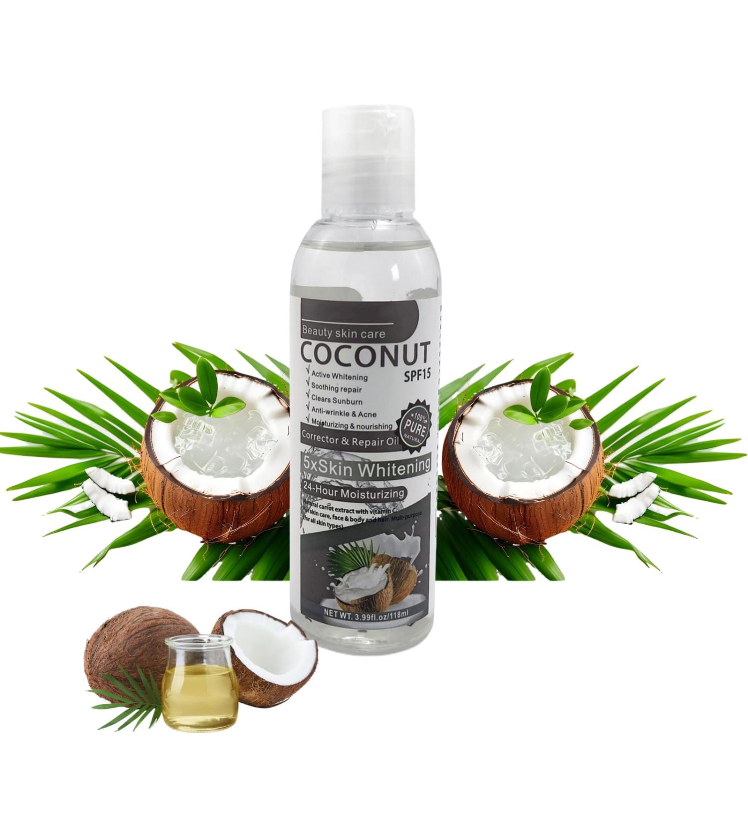 Elitzia coconut oil hair spa huidmassage oil conditioning skin nourishing moisturizer makeup verwijderen en herstellen fei universal foundation oil facial body 118ml natural pure ETMS015 - Buy Online on GoSupps.com