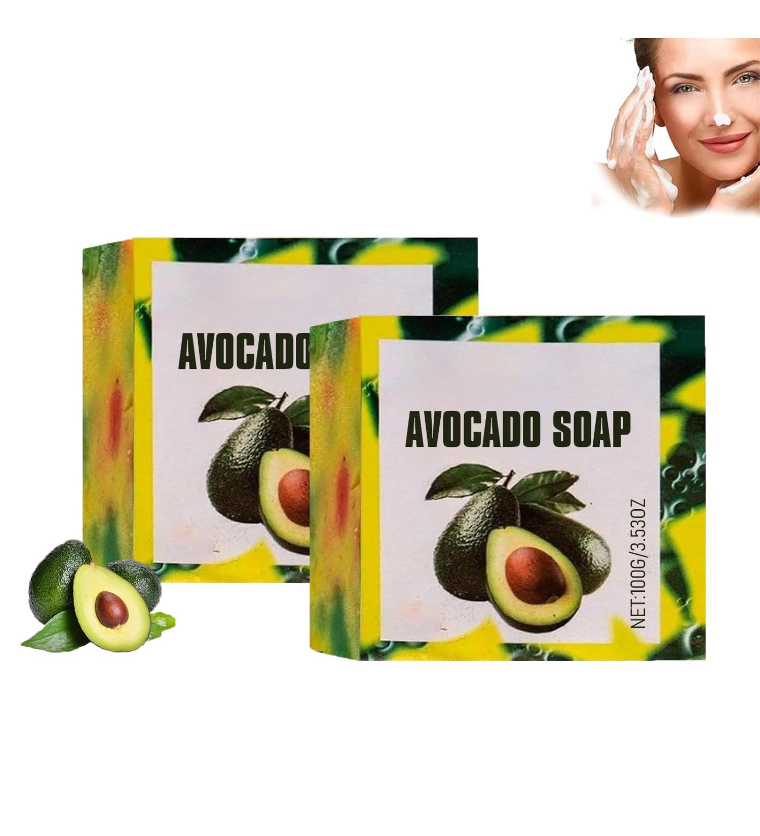  G n rique Avocado Soap Handmade Avocado Soap Gentle And Non Irritating lCleansing Bar for Face Hands Body Cleansing Moisturizing Revitalize Skin (2) - Buy Online on GoSupps.com