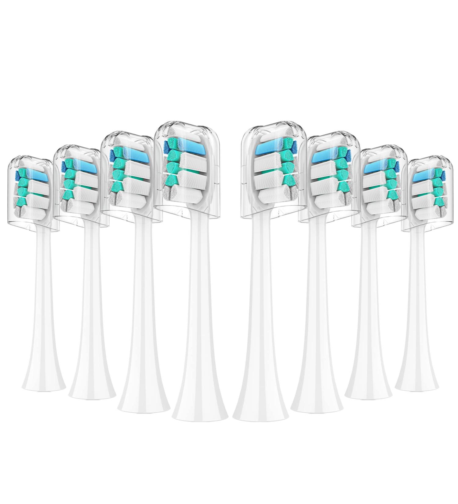 8 Pack Toothbrush Replacement Heads Compatible with Philips Sonicare | For 4100 5100 6100 HX9023 G2 | Copper-Free Electric Brush Head - Buy Online on GoSupps.com