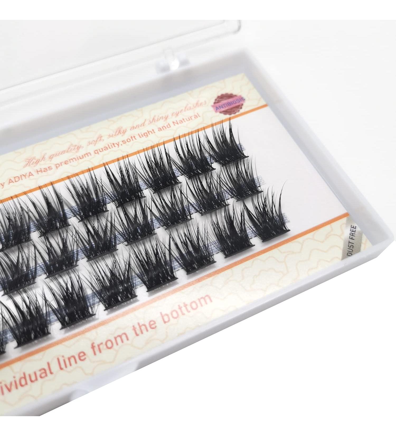 Buy 10D to 50D Lash Clusters - C/D/DD Individual Eyelash Extensions | Soft Heat-Bonded Fans - 8-15mm Options Available - Buy Online on GoSupps.com