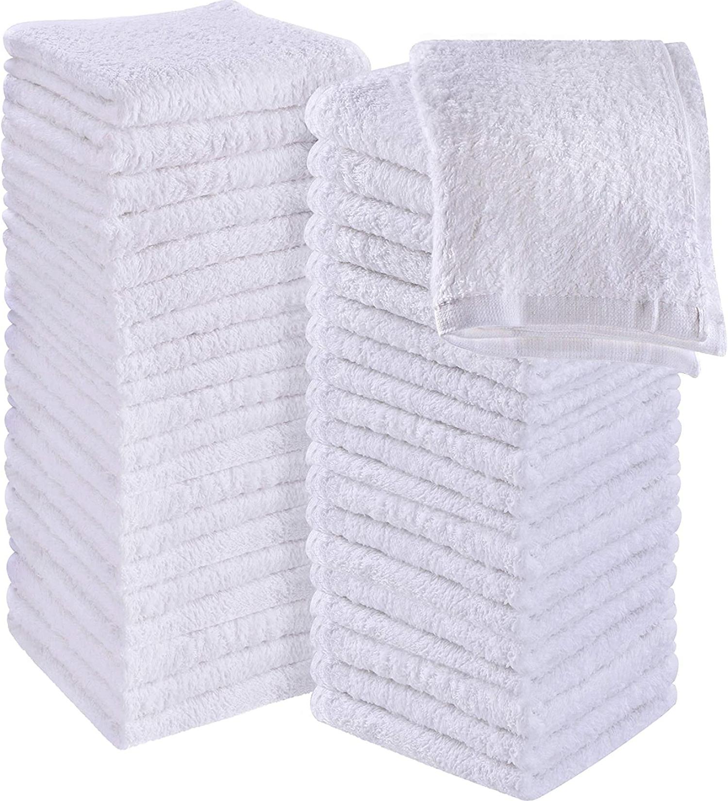 Simpli-Magic 12x12 White Cotton Towels - 24 Pack - Buy Online on GoSupps.com
