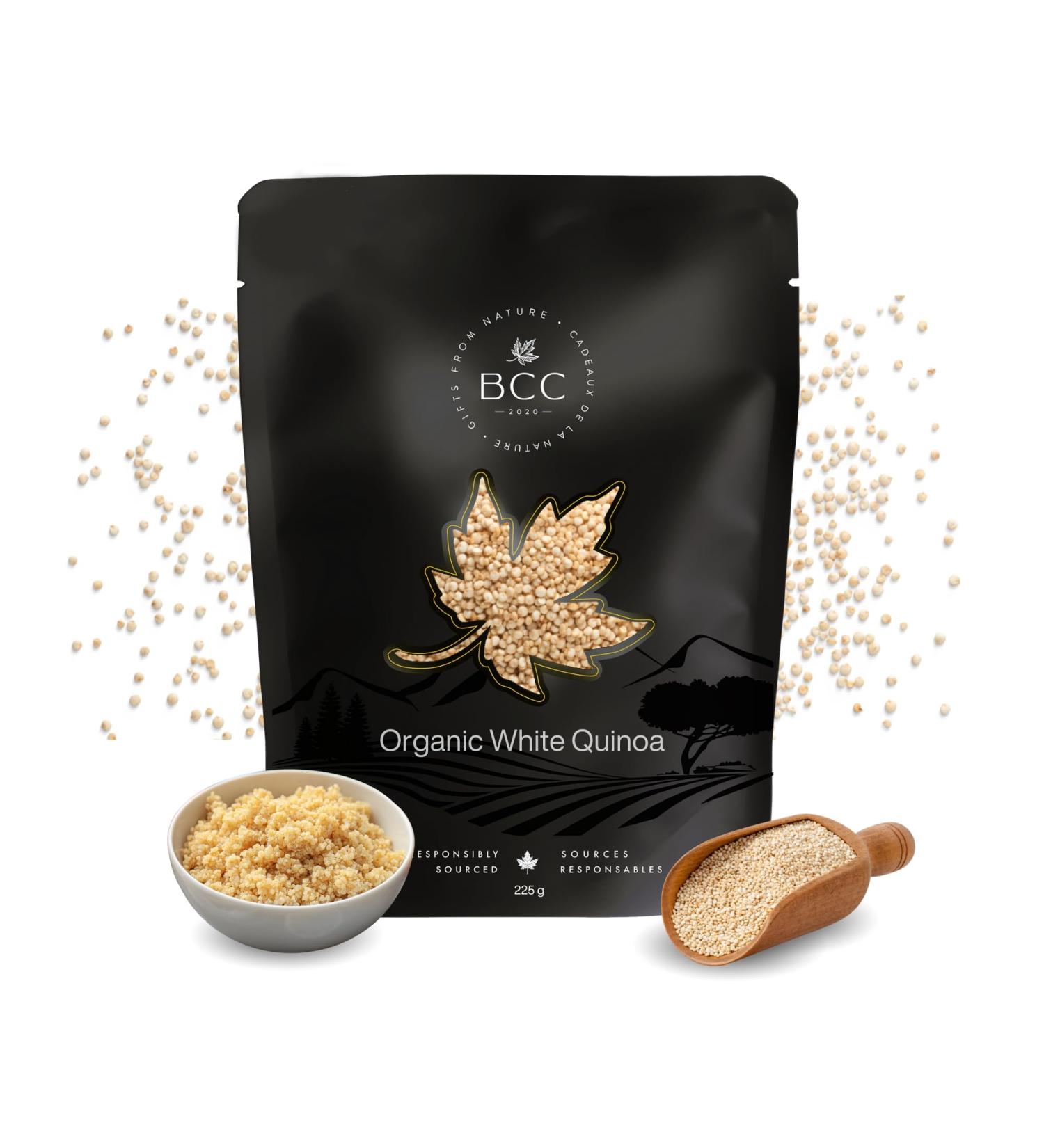 Organic White Quinoa Non-GMO Gluten-Free High-Protein Superfood for Healthy Meals (225 Grams) 225 Grams - Buy Online on GoSupps.com