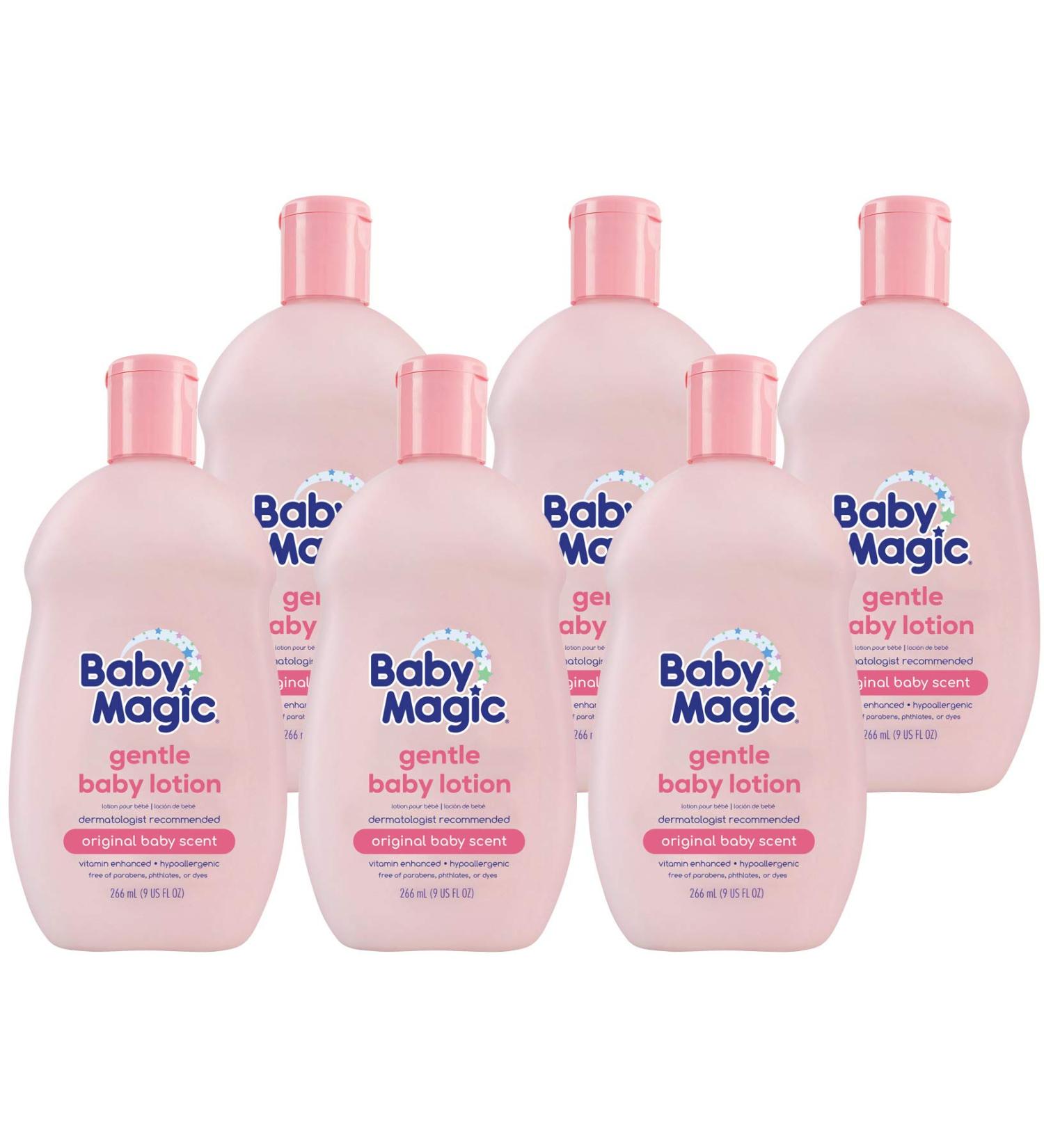 Baby Magic Gentle Baby Lotion 9 Fl Oz - Pack of 6 | Vitamins, Aloe & Original Baby Scent - Buy Online on GoSupps.com