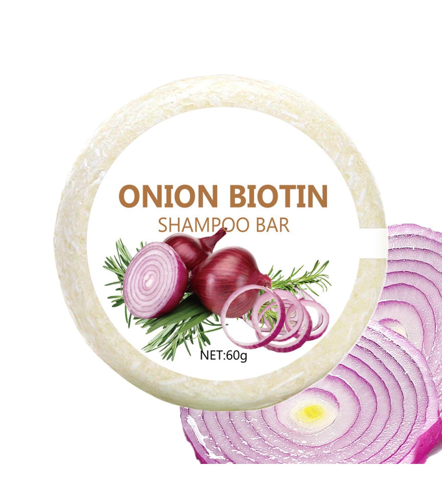GkgWuxf Shampoo soap Deep Cleansing Hair Shampoo 60g Soft Foaming Tangle Free Nourishing Onion Extracts For Everyone Daily Use - Buy Online on GoSupps.com