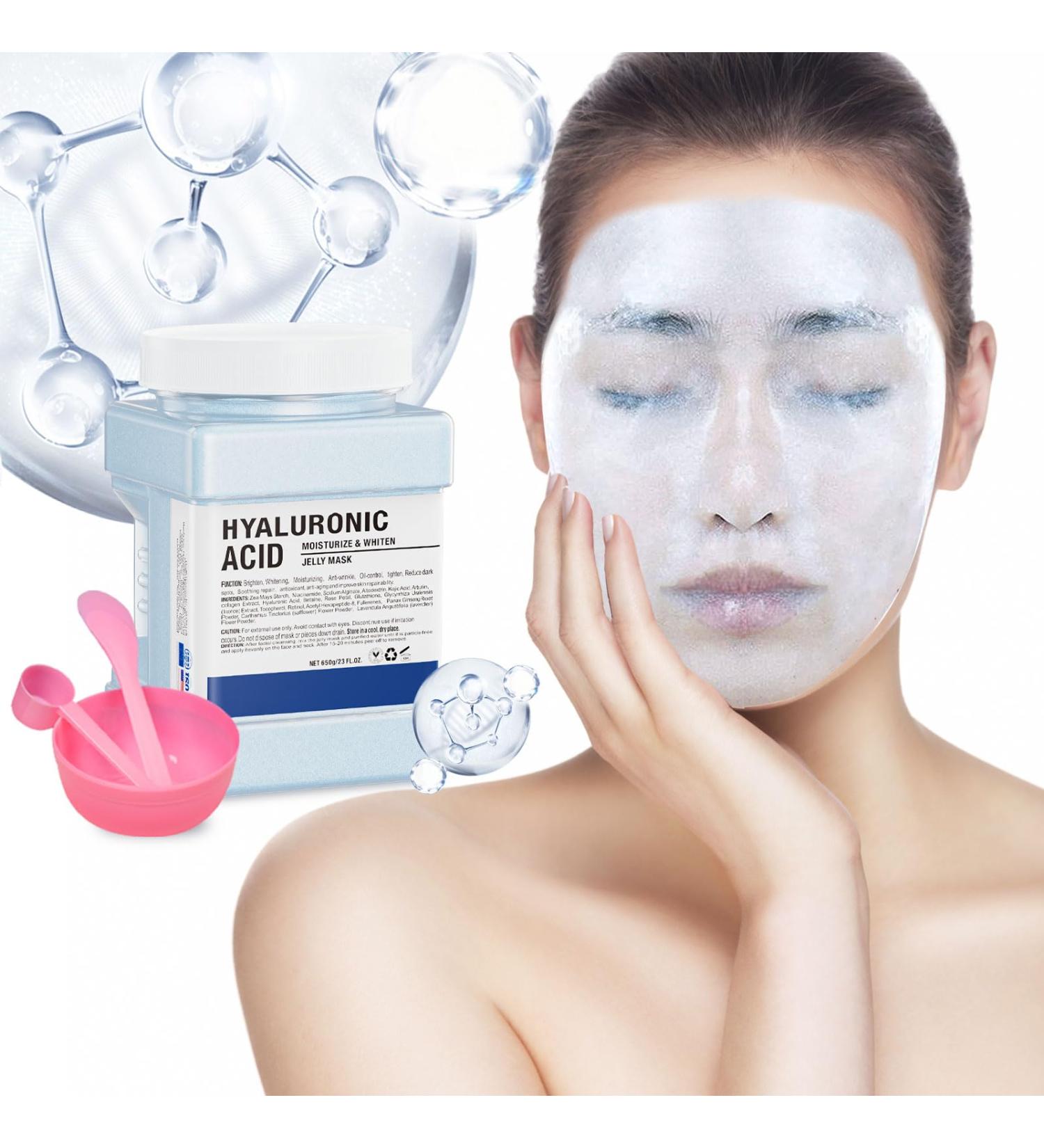 Jelly Face Mask with Hyaluronic Acid - Moisturizing Hydro Jelly Mask Powder for DIY Spa - 23 Fl Oz | Professional Peel Off Gel Mask Set - Buy Online on GoSupps.com
