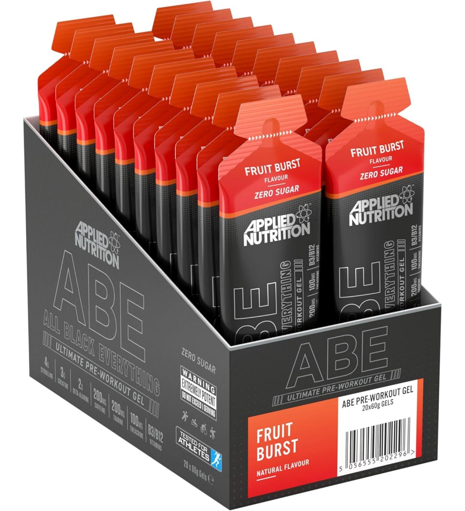 Applied Nutrition ABE Pre Gel 20x 60gr Fruit Burst Fruit Burst 20x60ml - Buy Online on GoSupps.com