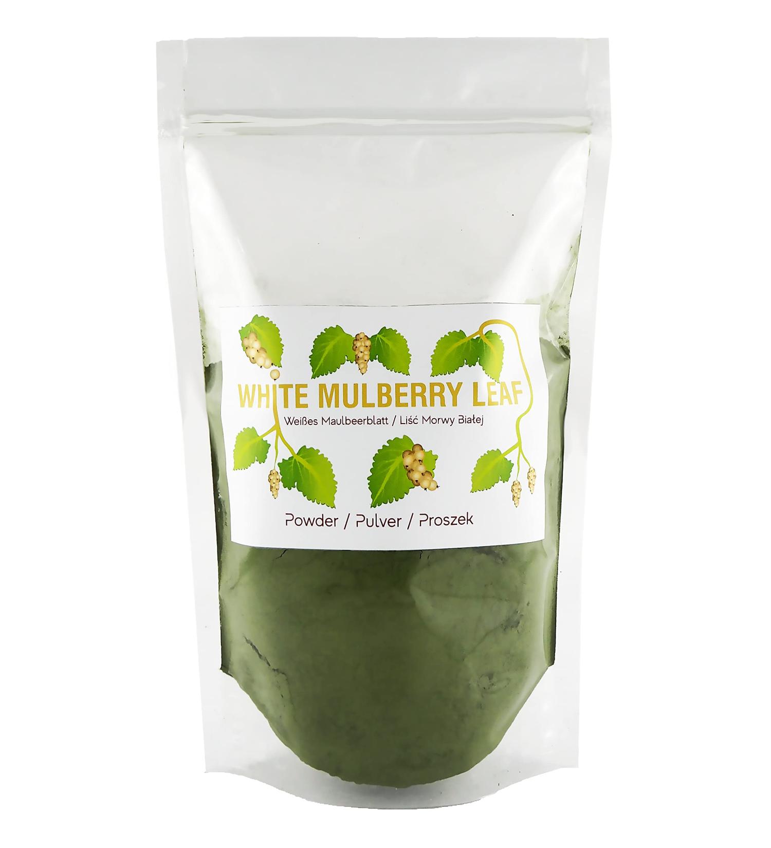 Organic White Mulberry Leaf Powder 300g - Pure Morus alba Extract - Buy Online on GoSupps.com