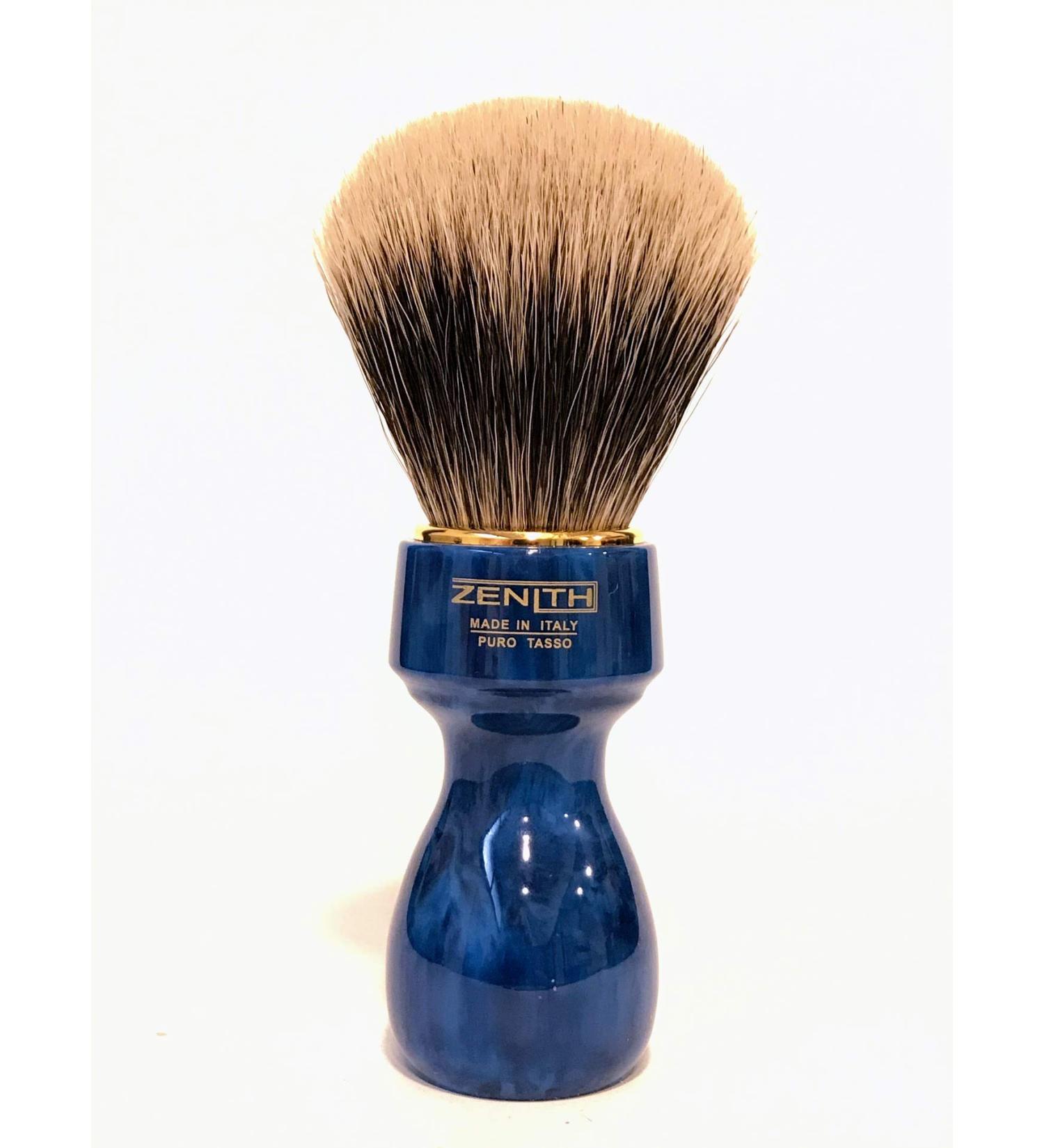 Zenith Barber shaving brush with 100% real badger hair - Best Badger - Made in Italy