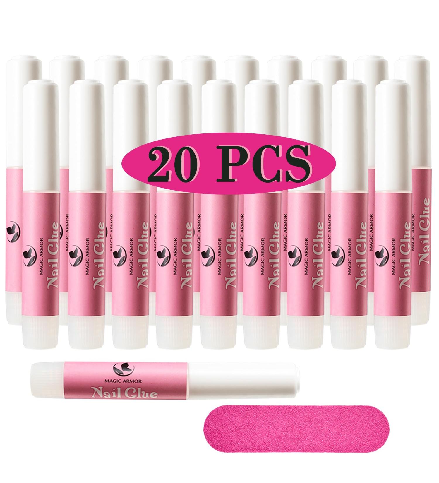 Magic Armor Nail Glue - 20 pcs Professional 2G Extra Fast-Dry Adhesive for Tips & Artificial Nails - Nail Extension & Repair Solution - Buy Online on GoSupps.com