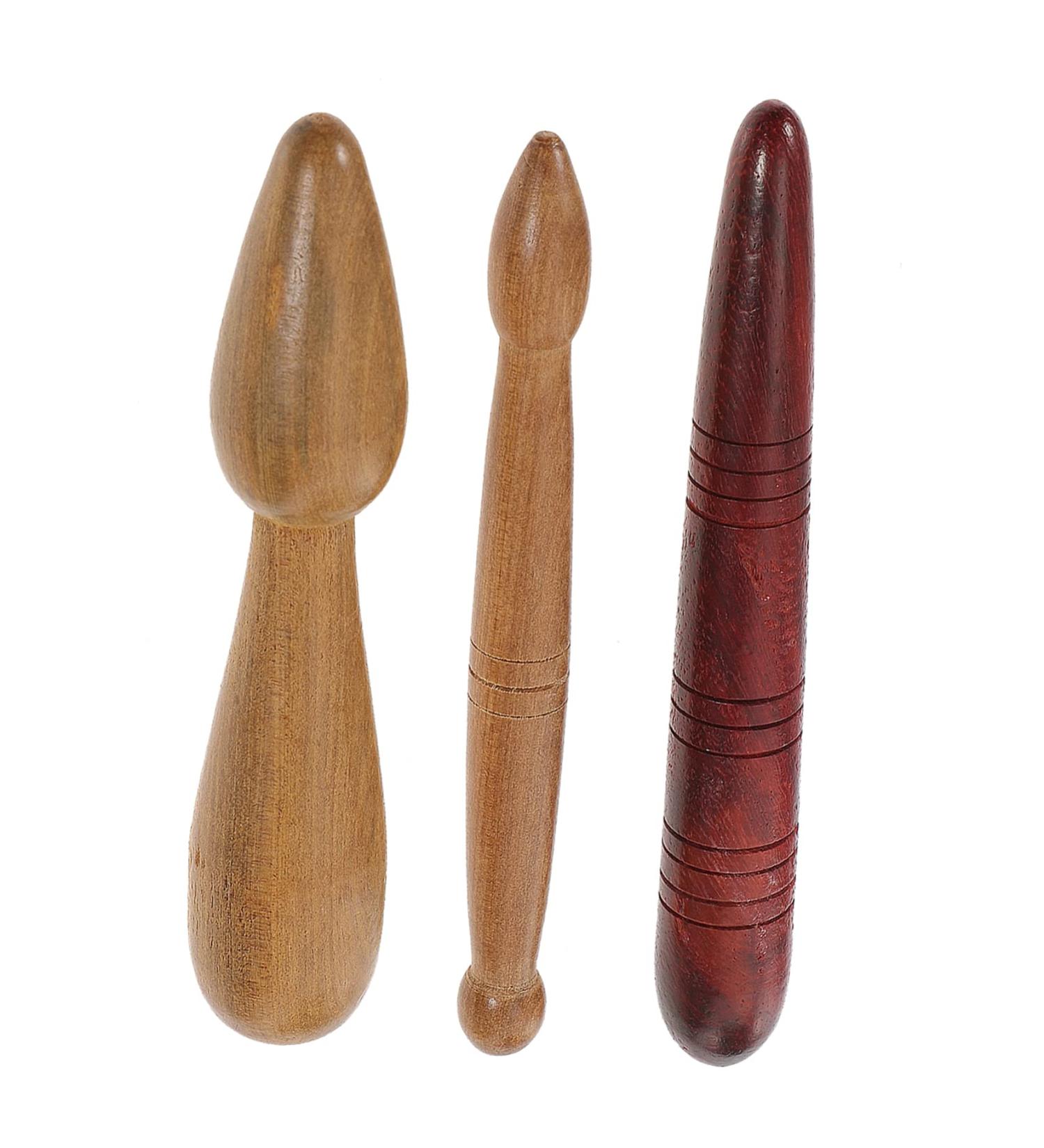 Healeved 3-Stick Acupuncture Rods | Gua Sha Face Tools & Wooden Massage Accessories for Spa & Relaxation - Buy Online on GoSupps.com
