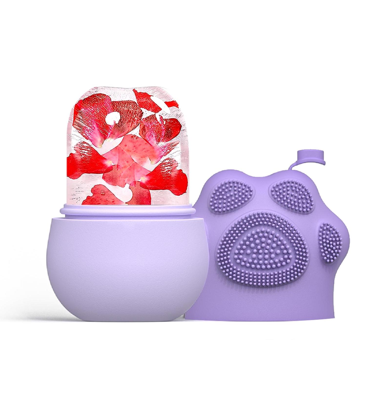 Joyeee Ice Face Roller | Silicone Facial Roller for Puffiness Relief Migraine Pain Relief & Skincare - Reusable Ice Cubes & Perfect Gifts for Women - Buy Online on GoSupps.com
