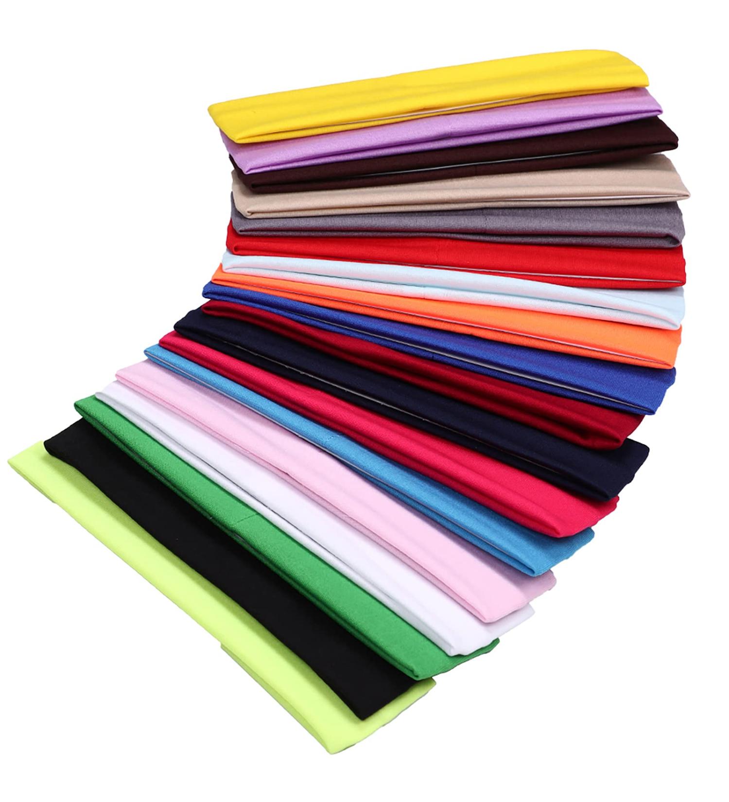 YMHPRIDE 18-Piece Colorful Sports Yoga Headbands - Stretchy Cotton Hairbands for Girls & Women | Perfect for Fitness & Fashion - Buy Online on GoSupps.com