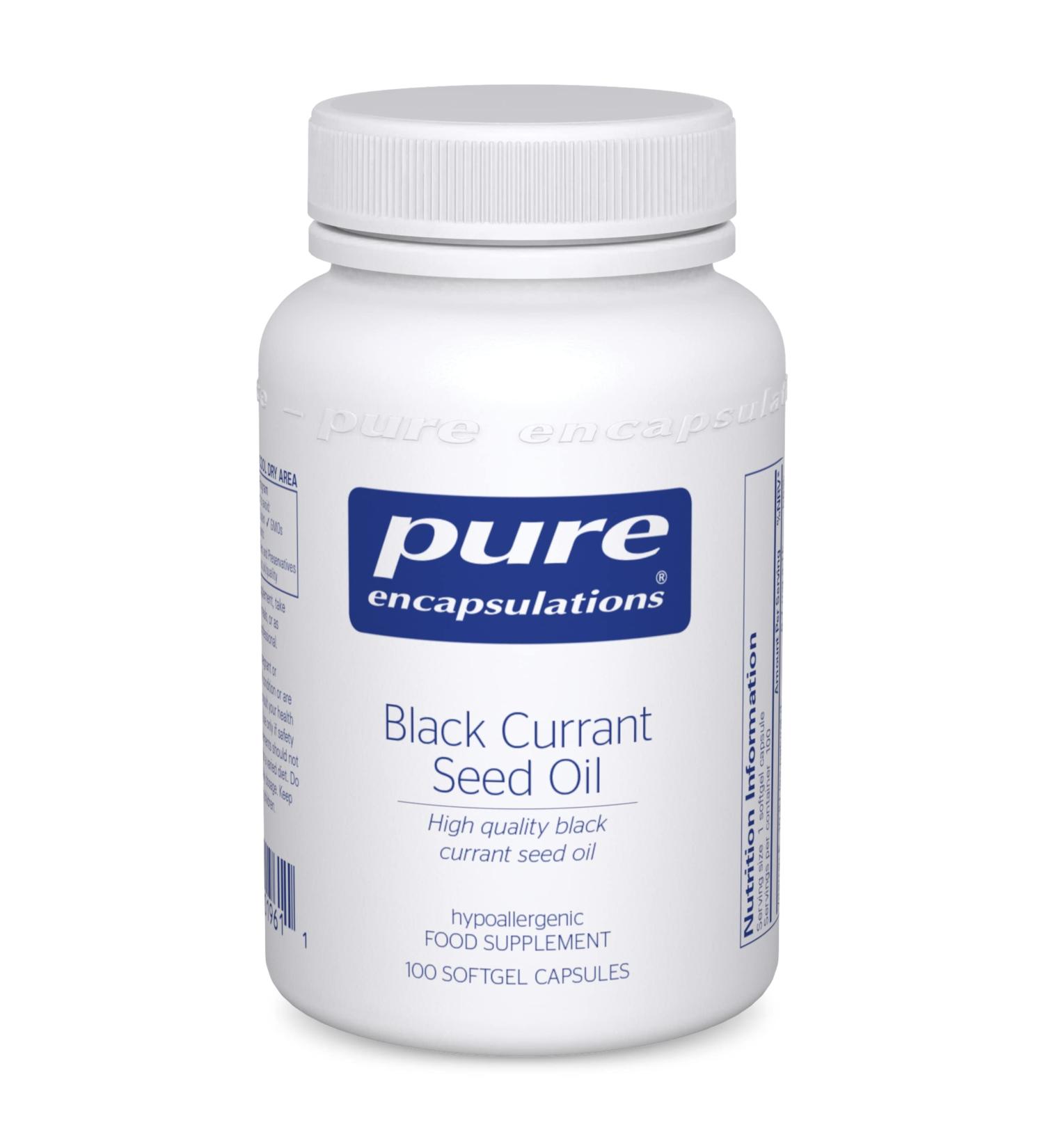 Pure Encapsulations Black Currant Seed Oil 500mg - 100 Softgel Capsules - Buy Online on GoSupps.com