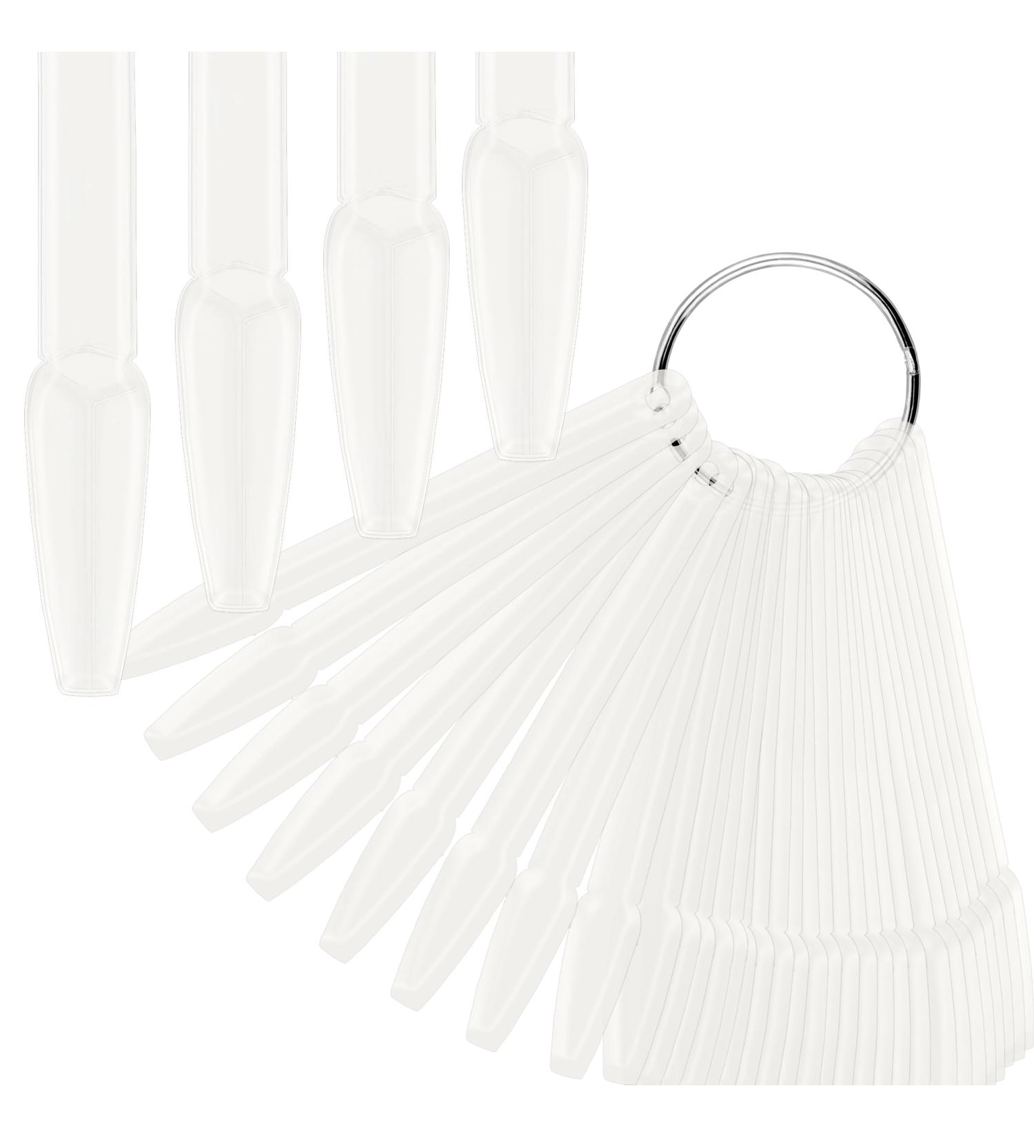 Buy 50 Pieces Ballerina Nail Tip Display Set | Nail Art Swatches with Iron Ring | Perfect for Beginners & Nail Salons - Buy Online on GoSupps.com