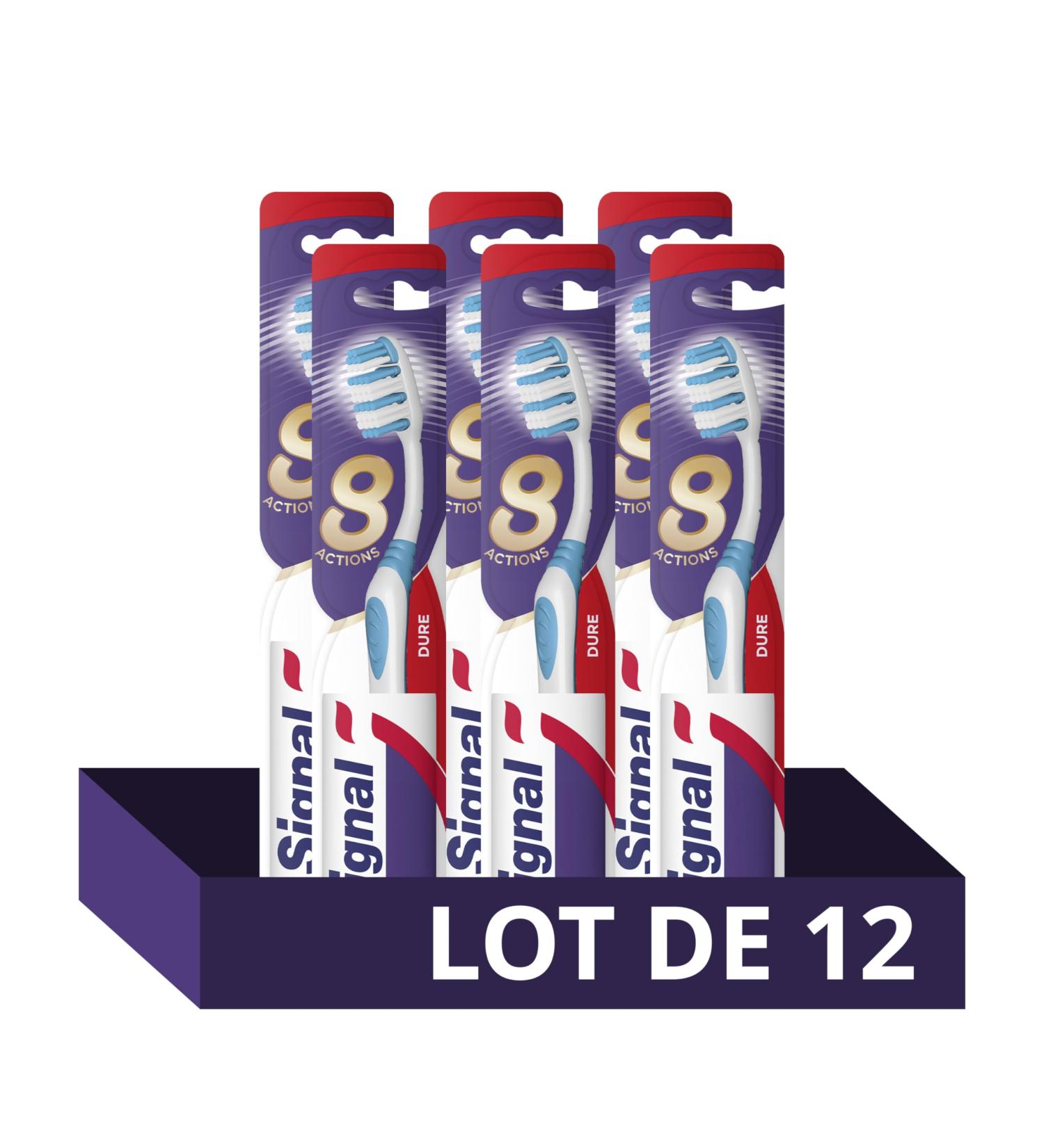 Signal Integral 8 toothbrushes complete care anti-plaque interdental cleaning prevents tooth decay 12 pieces