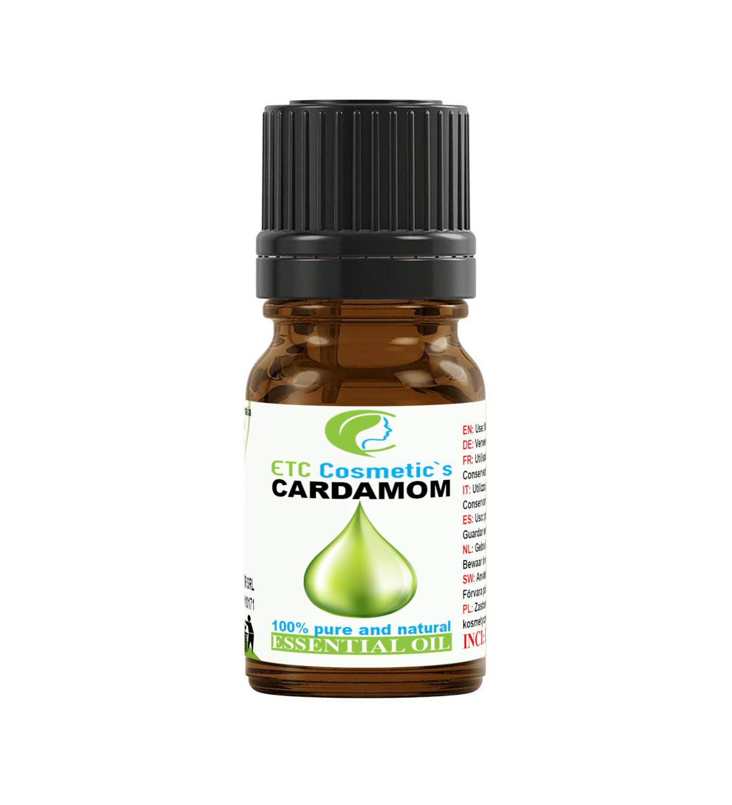 Cardamom Essential Oil 5ml | 100% Pure-natural | Use as an ingredient in cosmetic formulations | Sweet Rich Aroma Spicy Woody - Buy Online on GoSupps.com