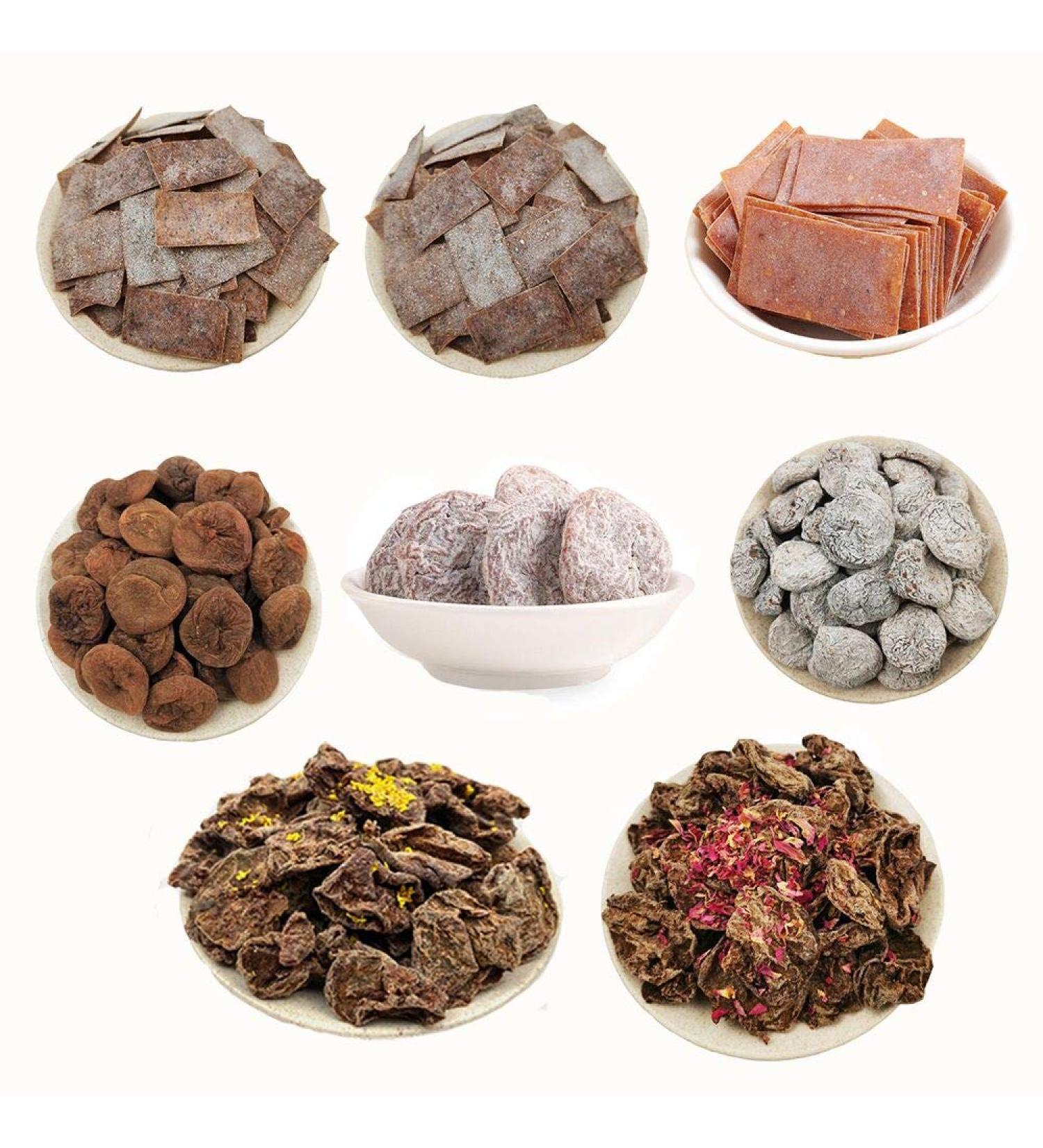 OUYANGHENGZHI Mixed Fruit Dried Plums Preserved Prunes 8-Flavor 6.35oz - 180g/6.35 Ounce - Buy Online on GoSupps.com