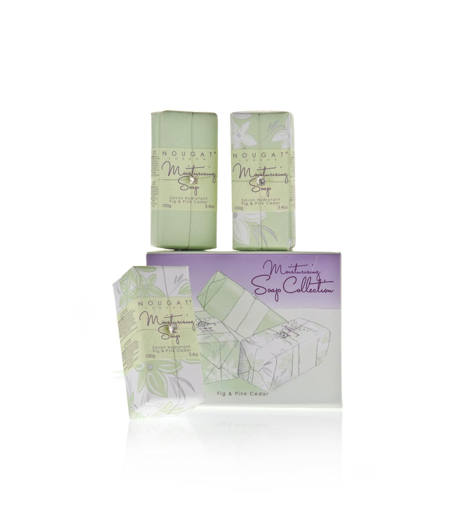 Nougat London Limited Moisturising Soap Collection Fig and Pink Cedar 300g